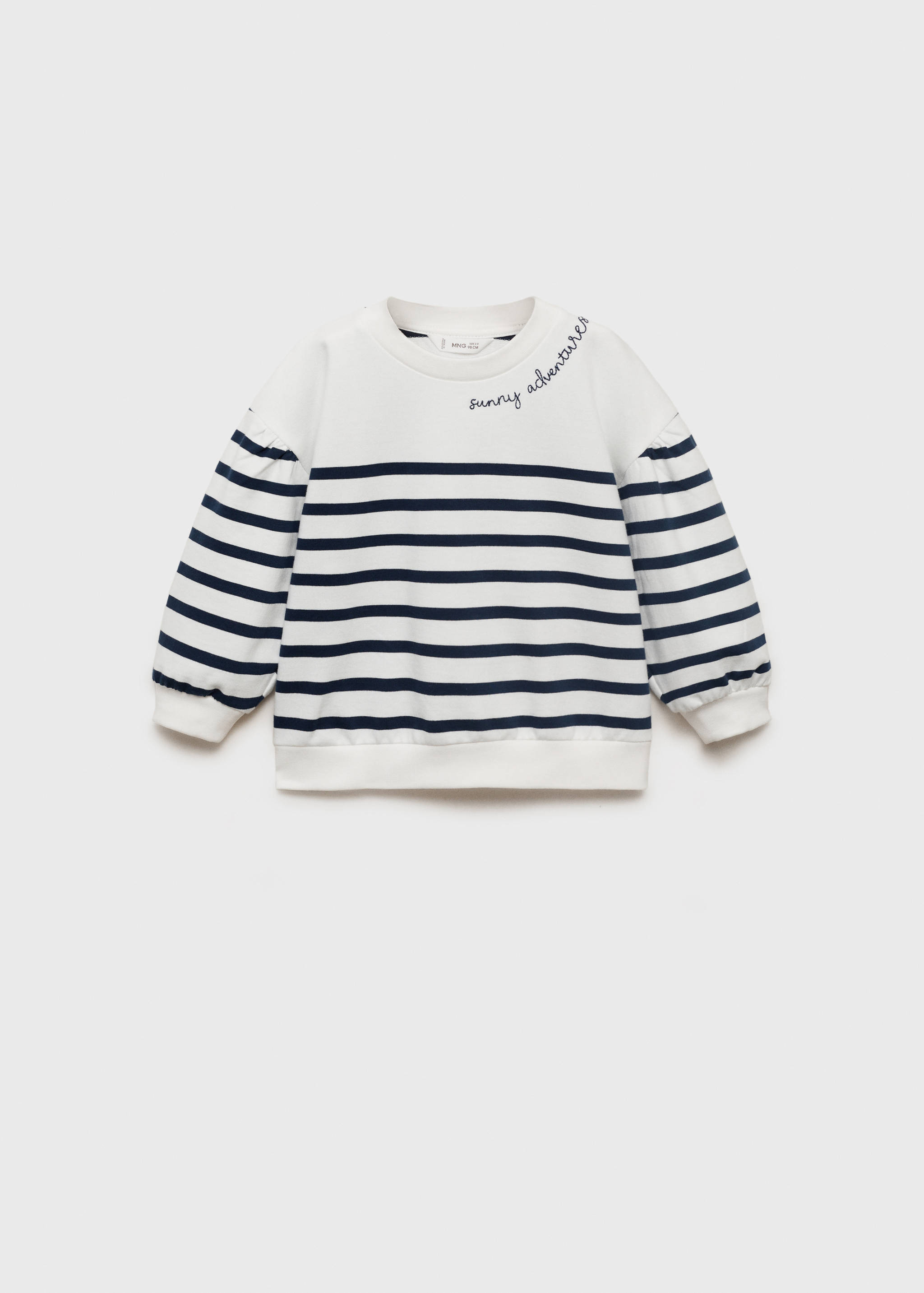 Message striped sweatshirt - Article without model