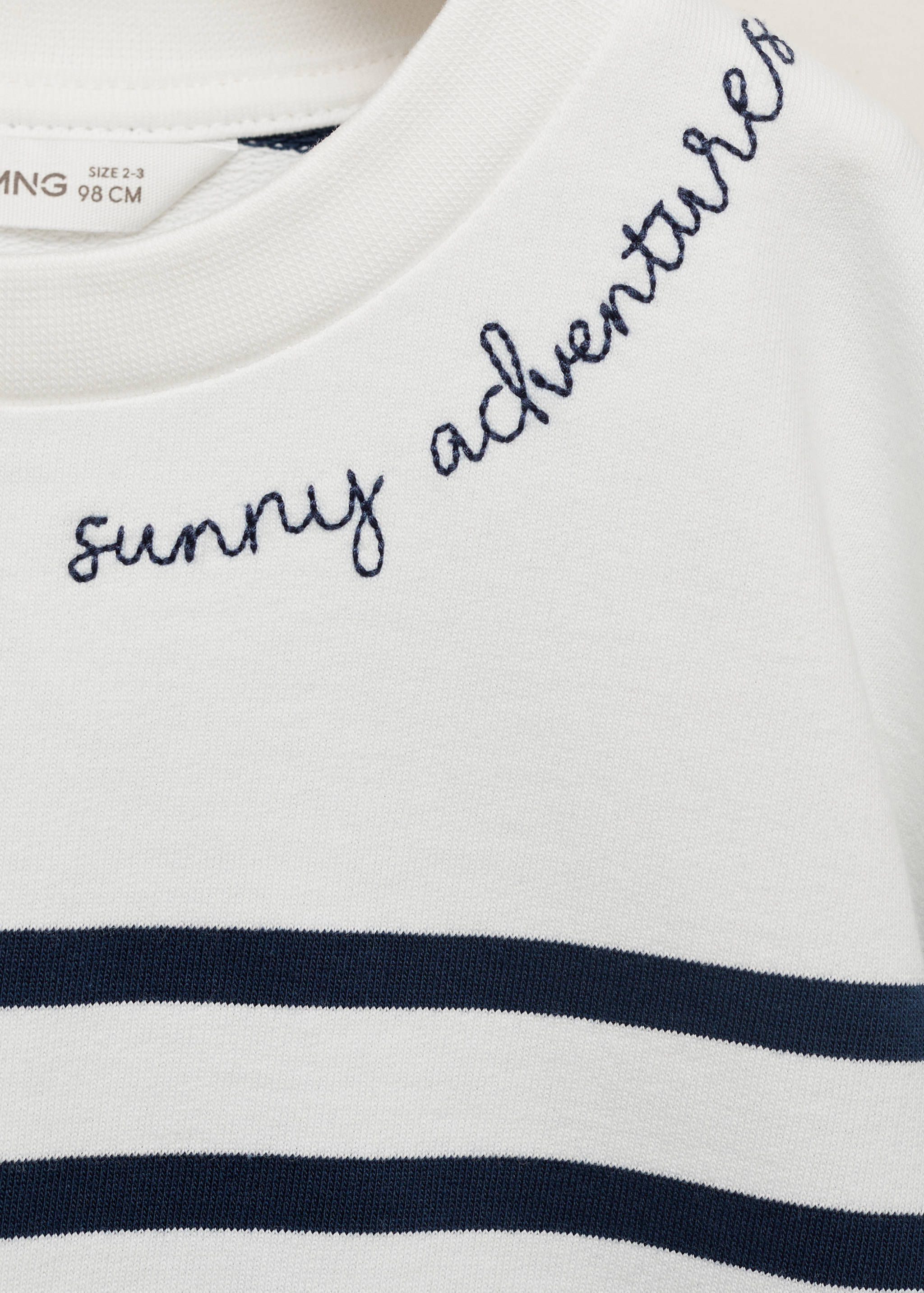 Message striped sweatshirt - Details of the article 8