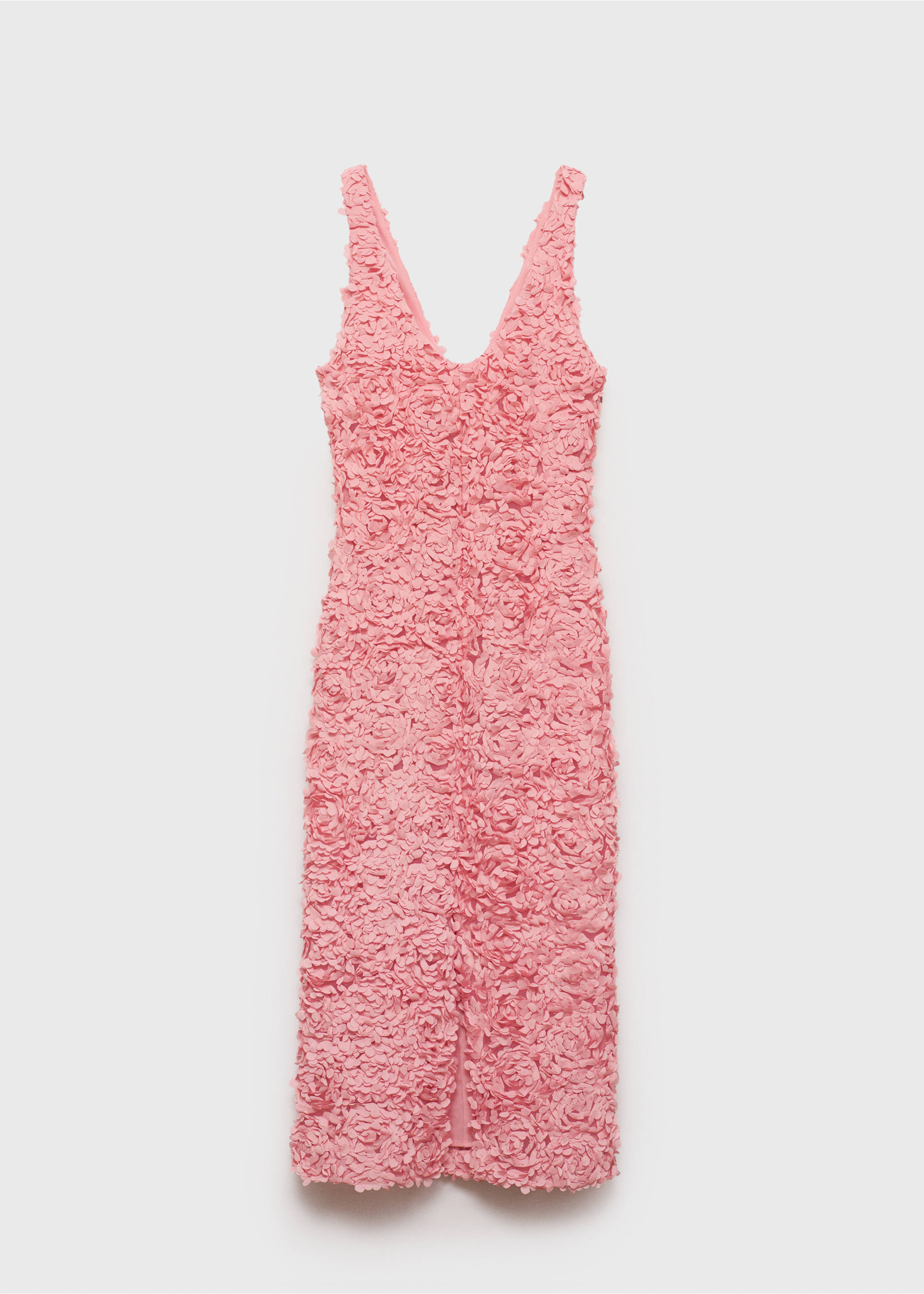 Tulle dress with embroidered flower - Article without model, Pastel Pink. Ref: 87085968-00.