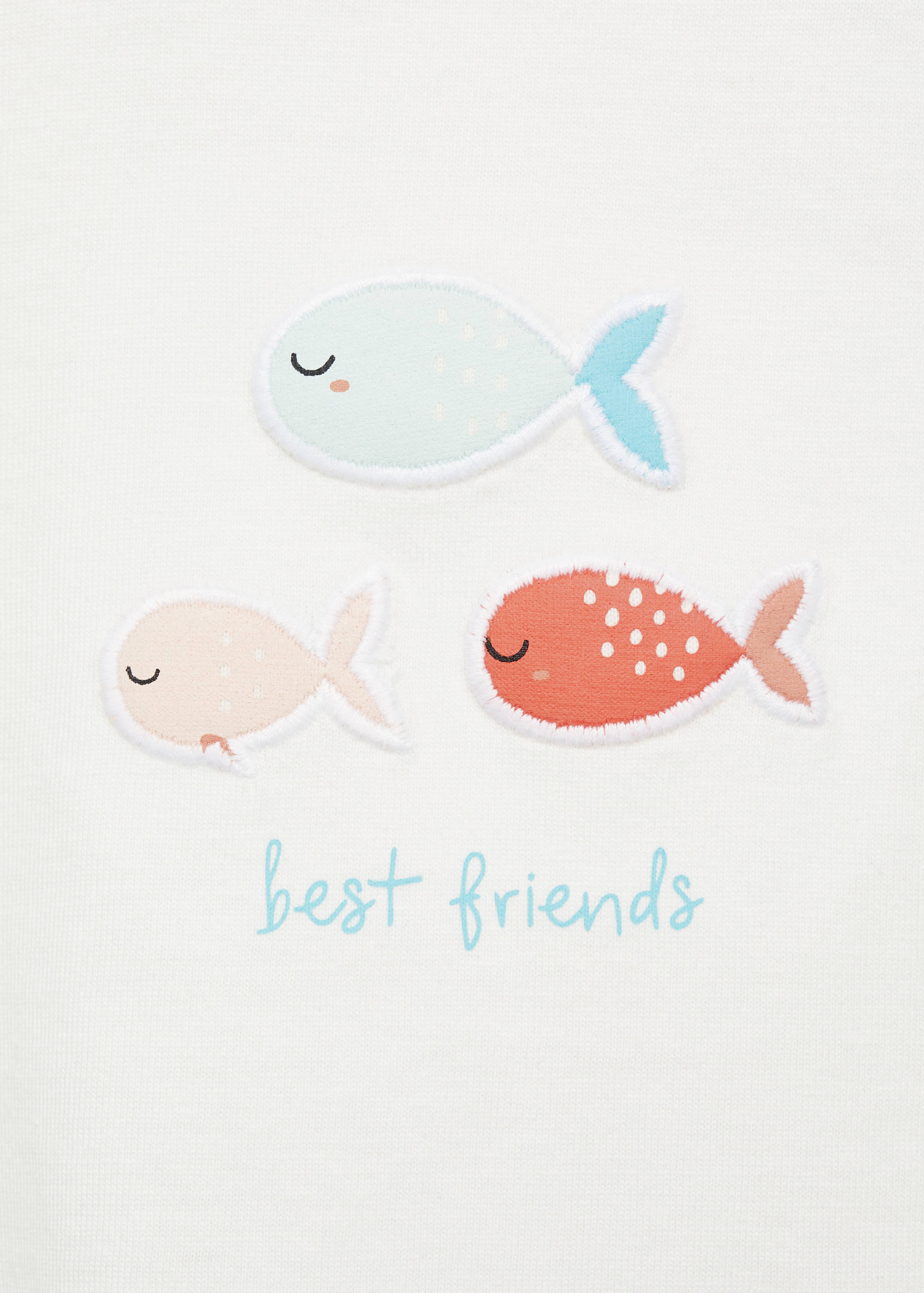 Embossed cotton t-shirt - Details of the article 8