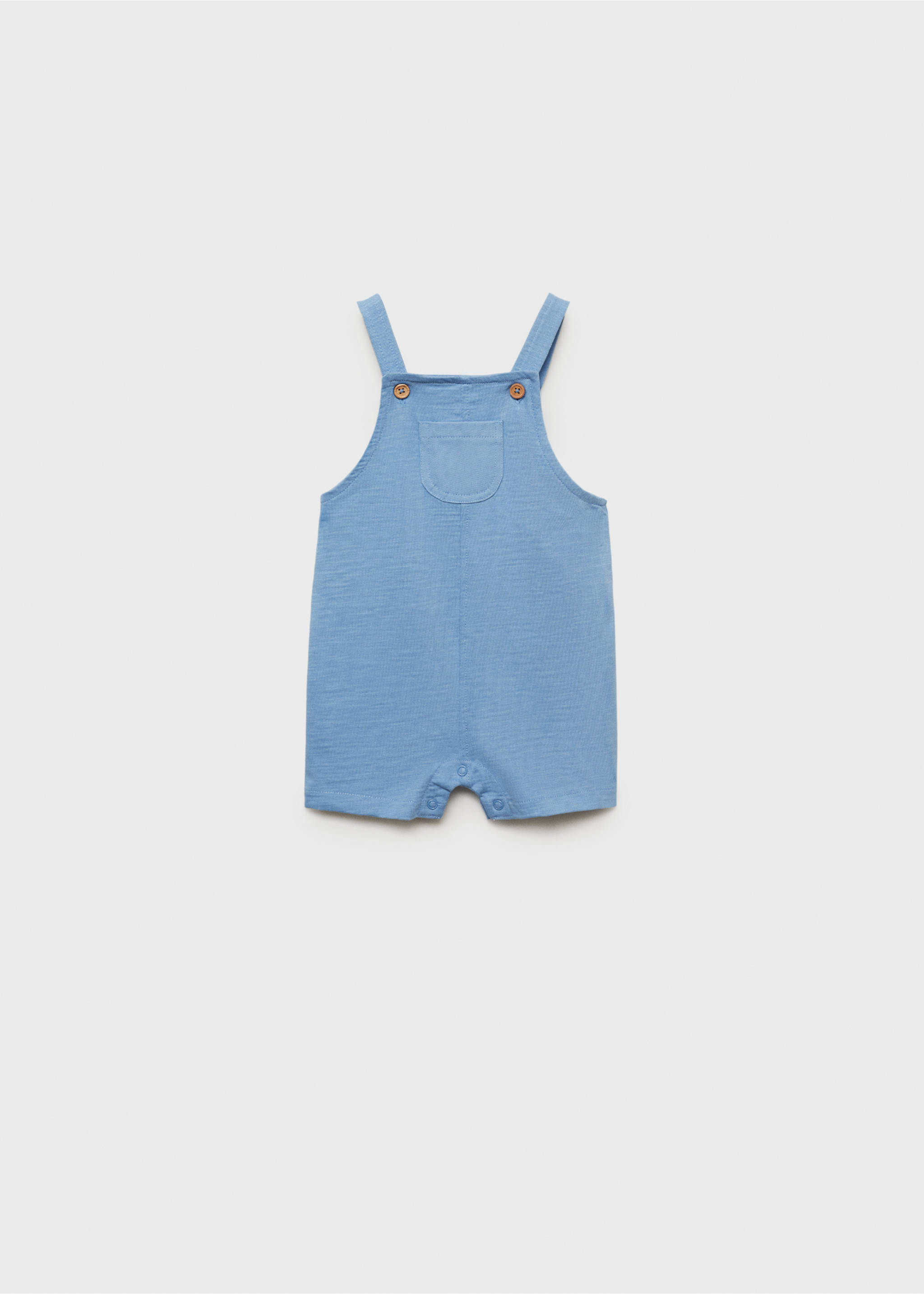 Salopette courte coton - Article sans modèle, Bleu. Ref: 87085972-00.