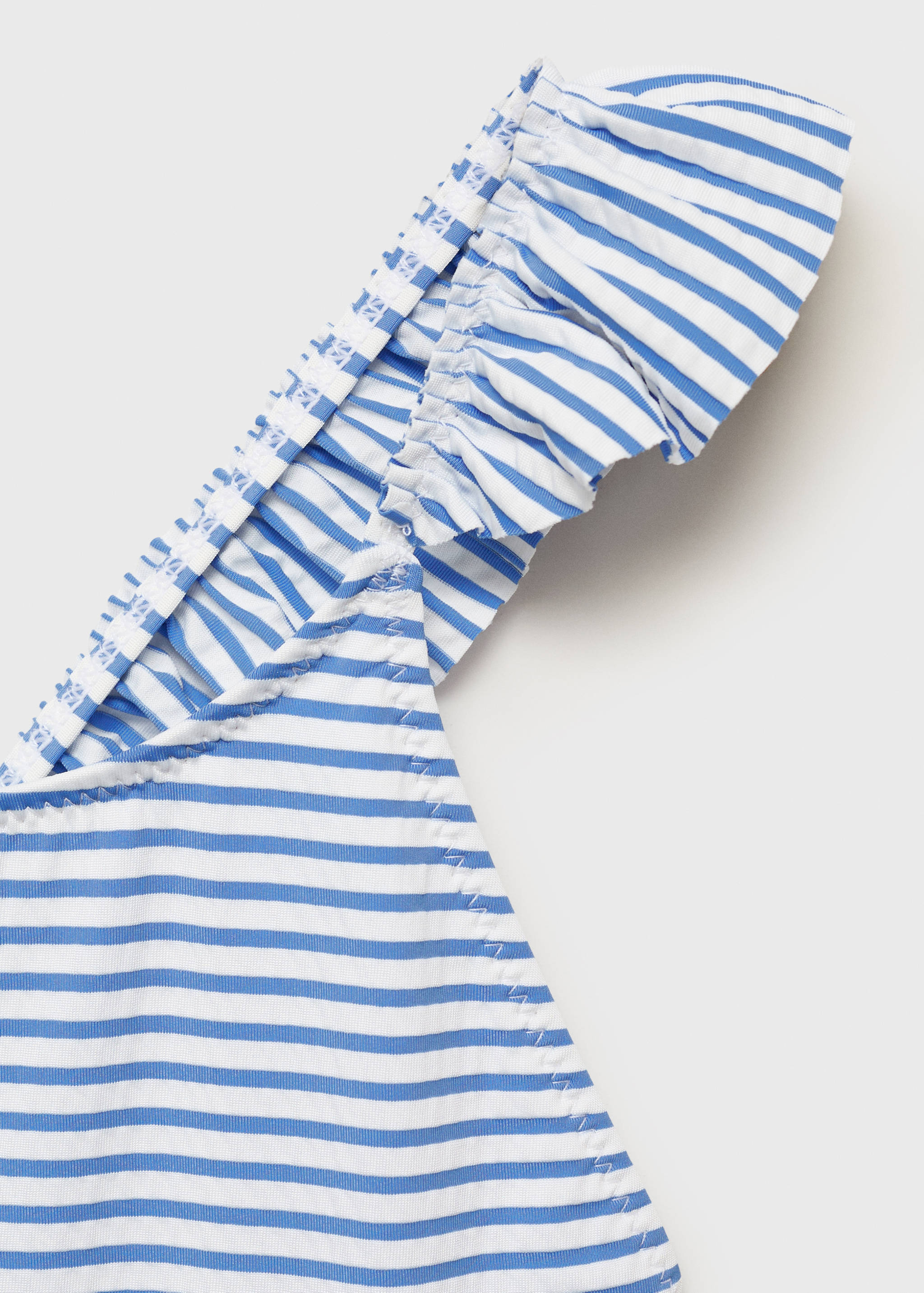 Ruffled striped swimsuit - Details of the article 8