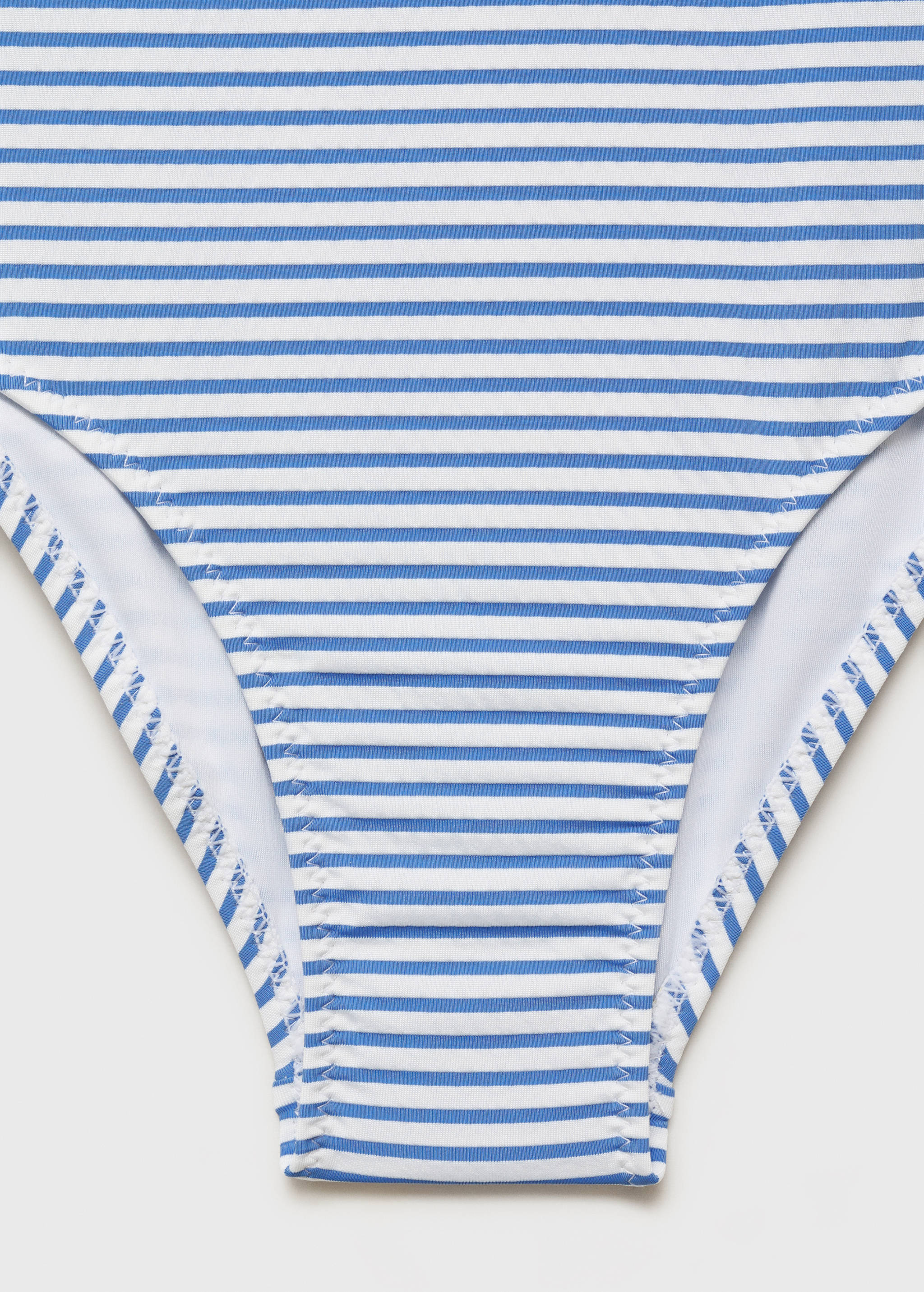 Ruffled striped swimsuit - Details of the article 0