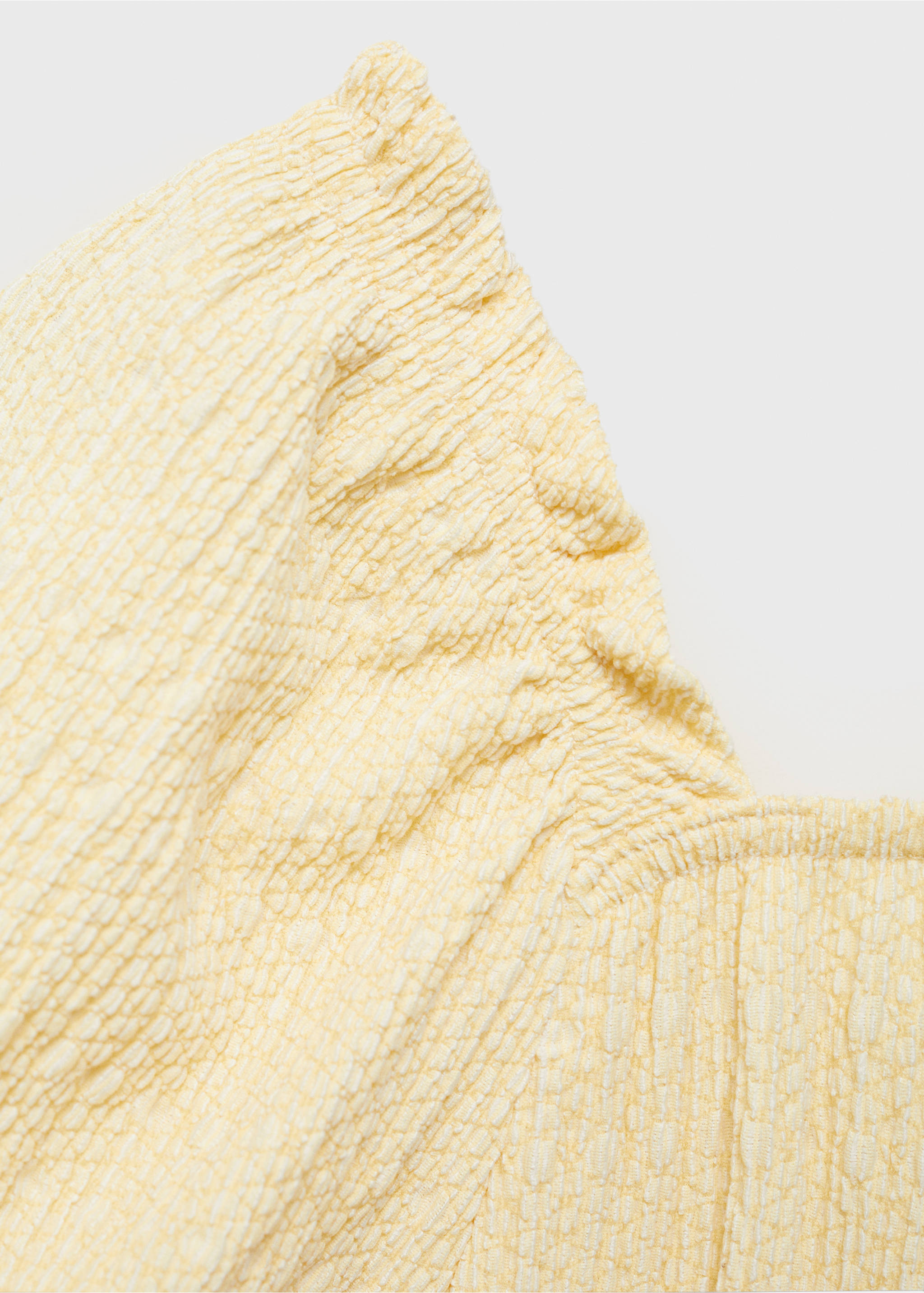 Cut-out dress - Details of the article 0, Pastel Yellow. Ref: 87085975-00.