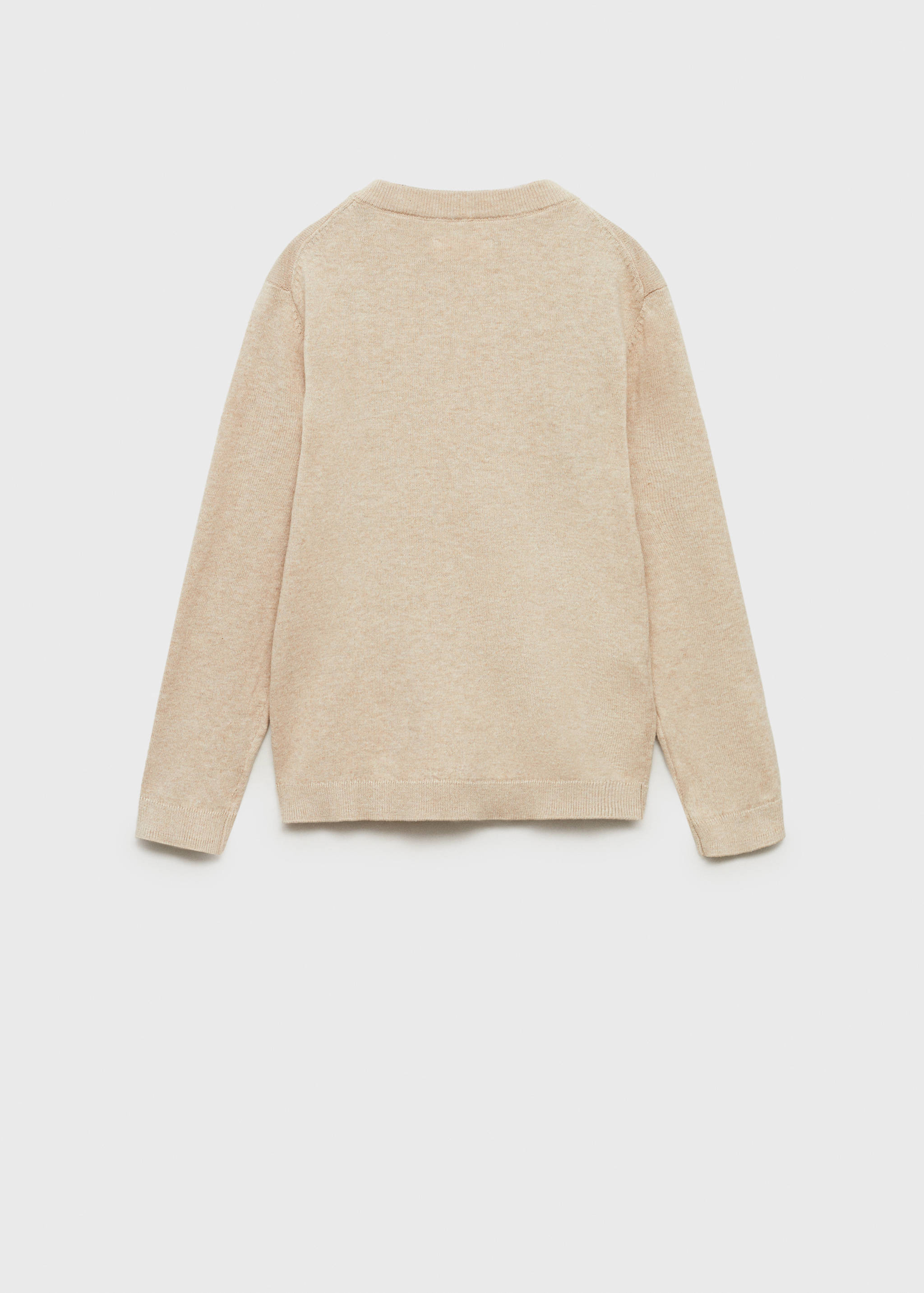 Melierter Baumwollpullover - Rückseite des Artikels