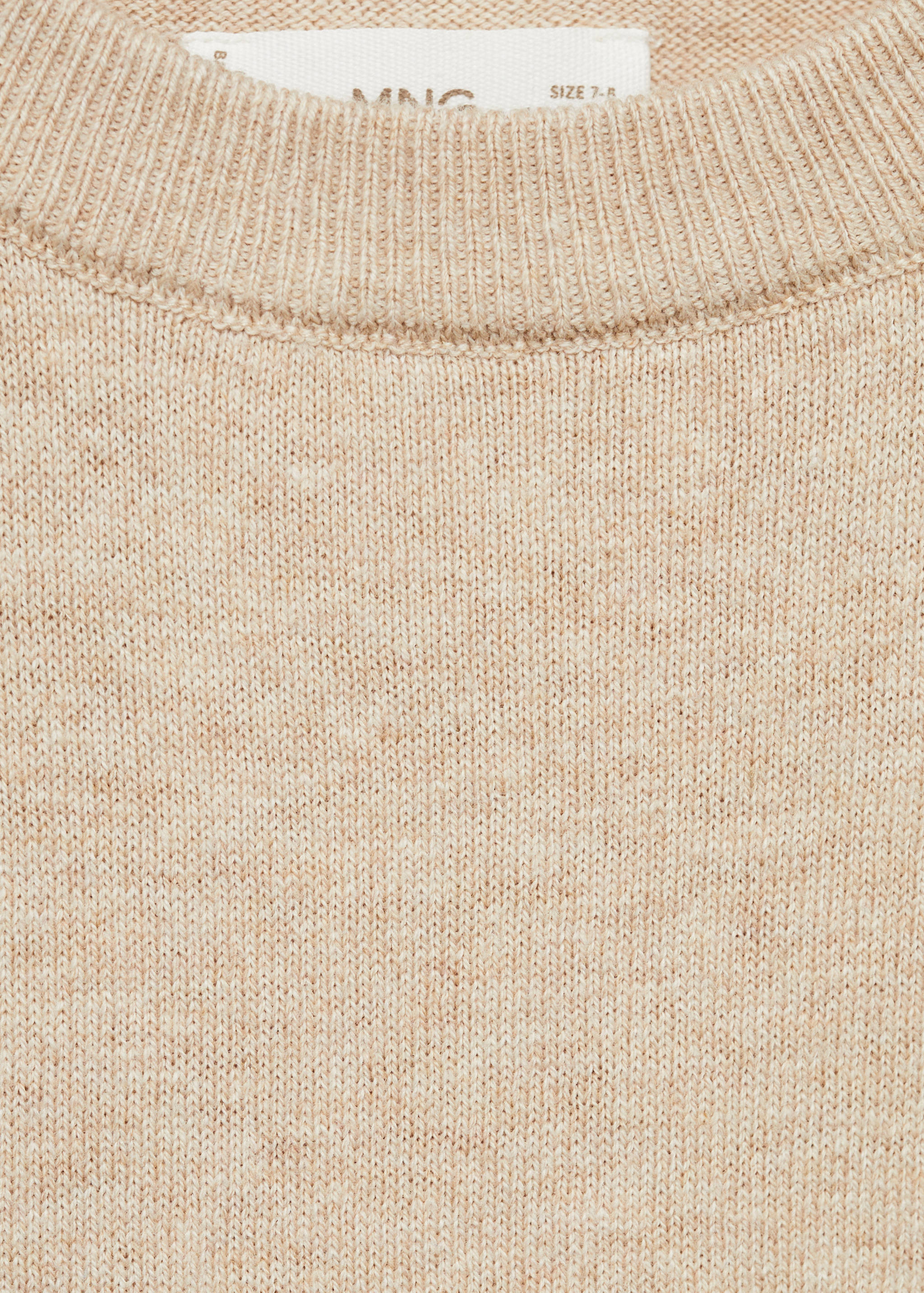 Melierter Baumwollpullover - Detail des Artikels 8