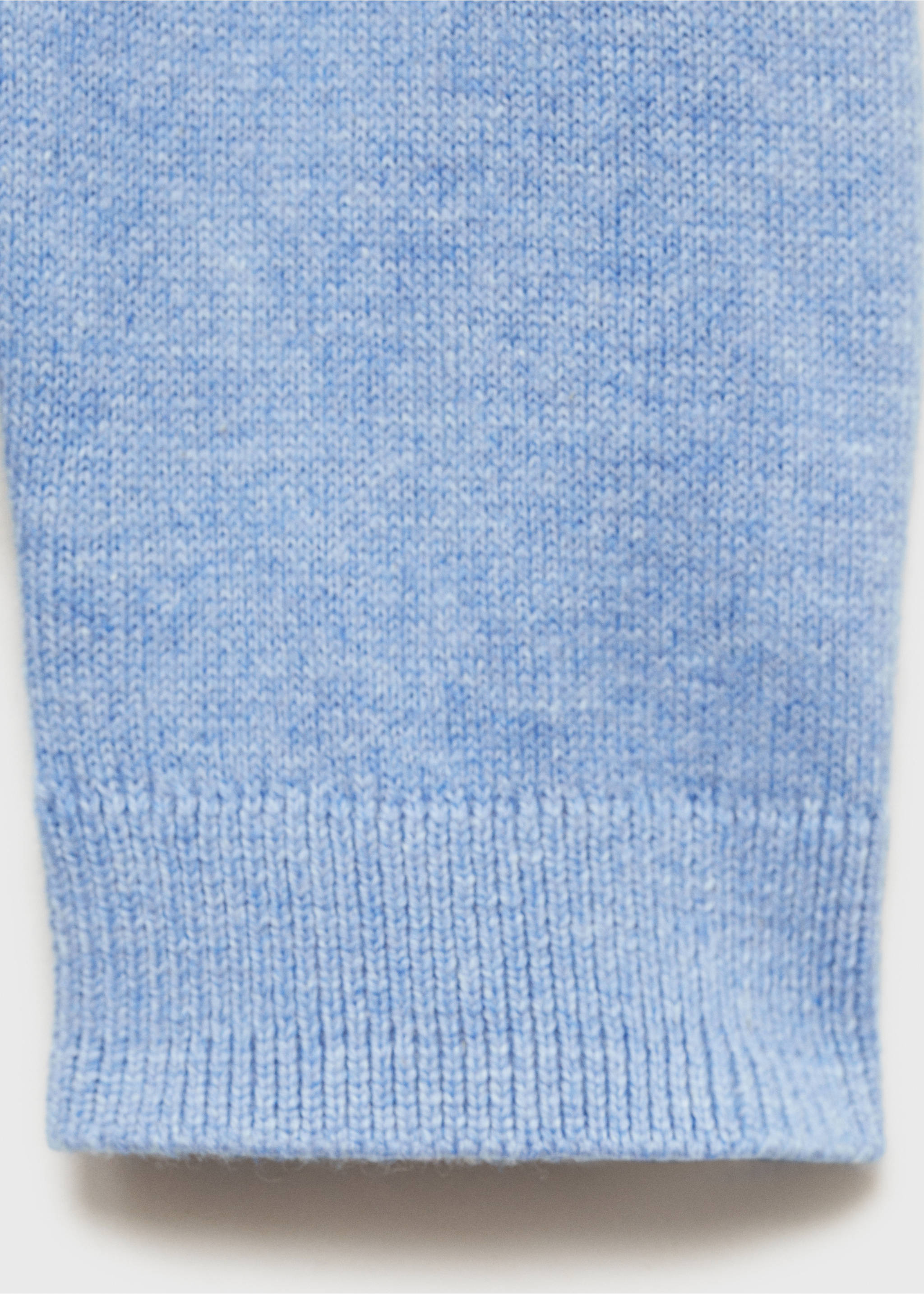 Flecked cotton-blend sweater - Details of the article 0, Blue. Ref: 87085979-00.