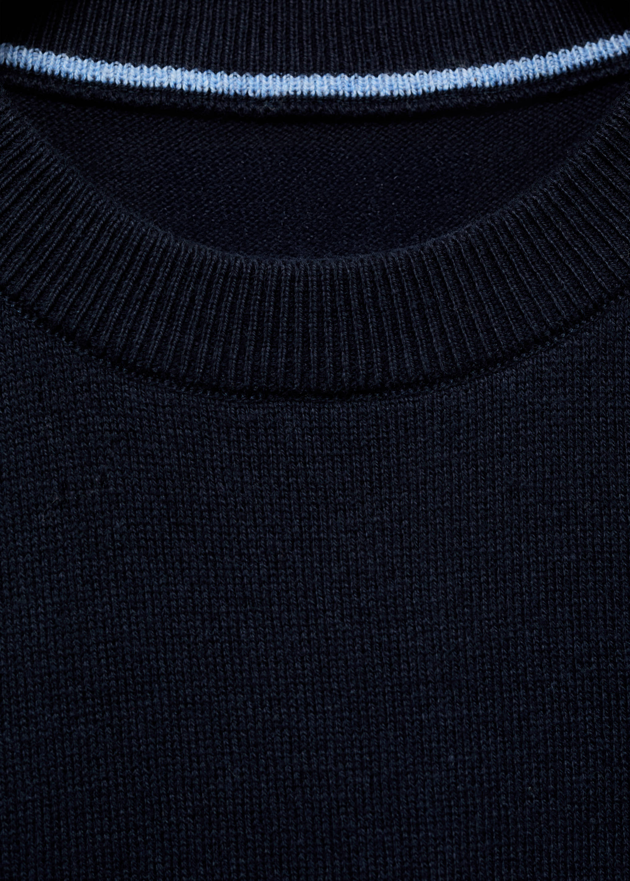 Melierter Baumwollpullover - Detail des Artikels 8