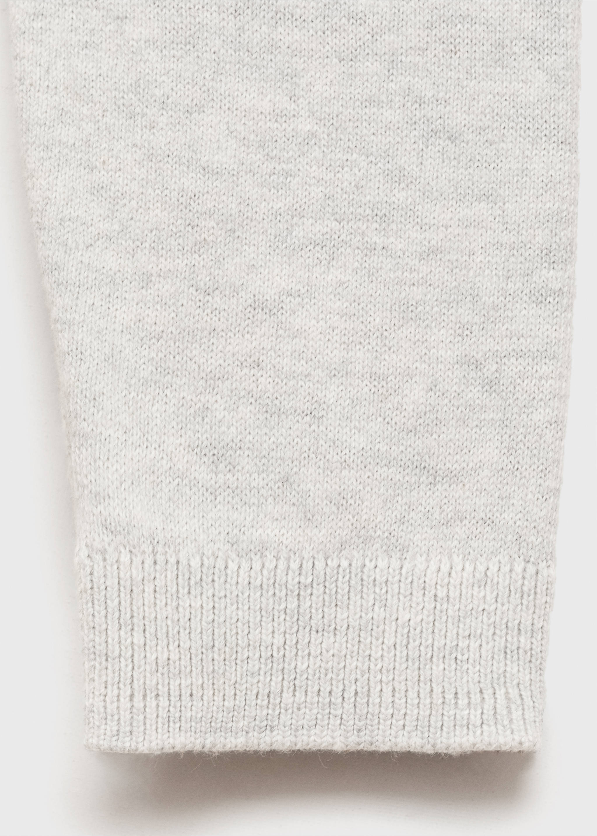 Flecked cotton-blend sweater - Details of the article 8, Medium Heather Grey. Ref: 87085979-00.