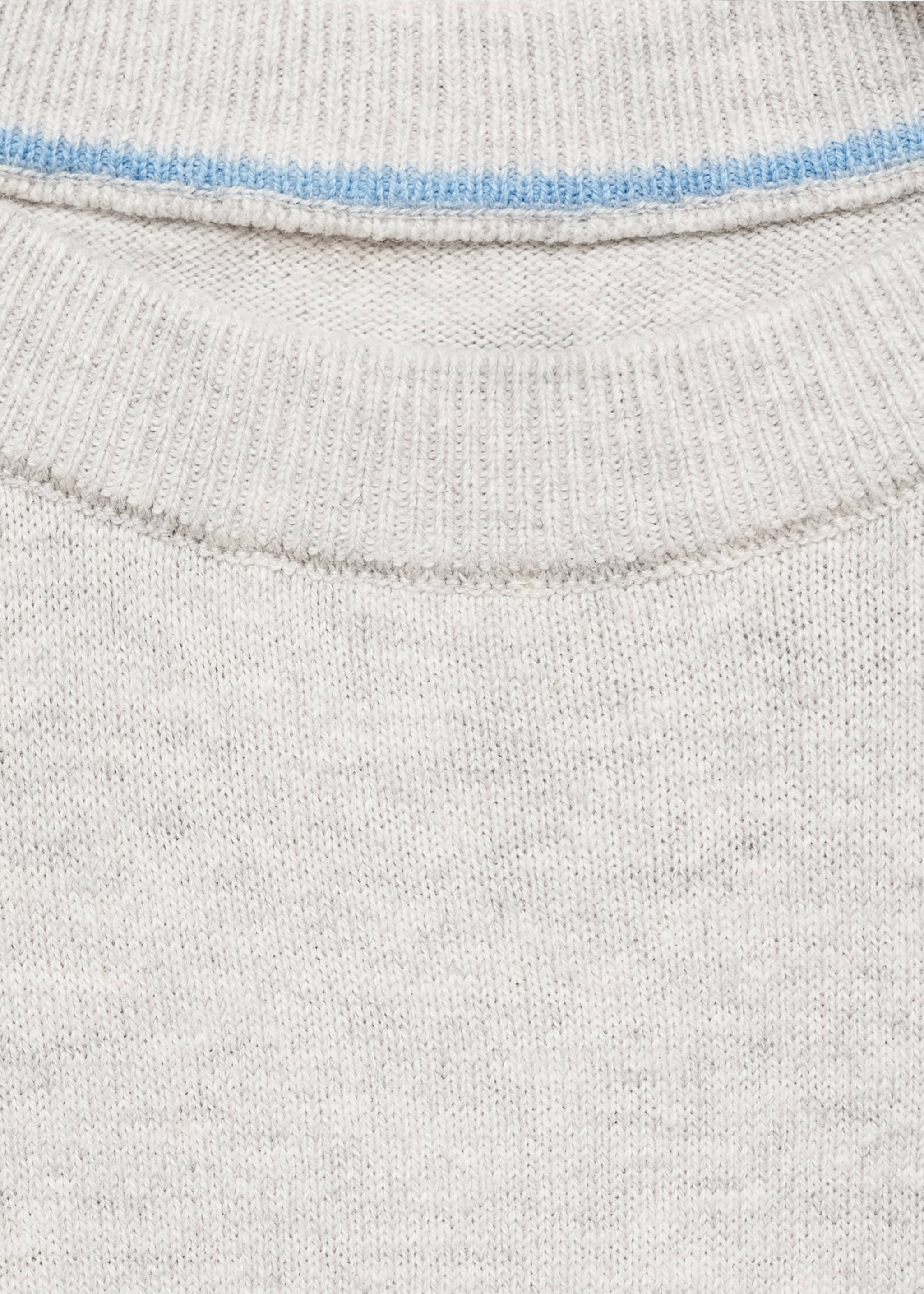 Flecked cotton-blend sweater - Details of the article 0, Medium Heather Grey. Ref: 87085979-00.