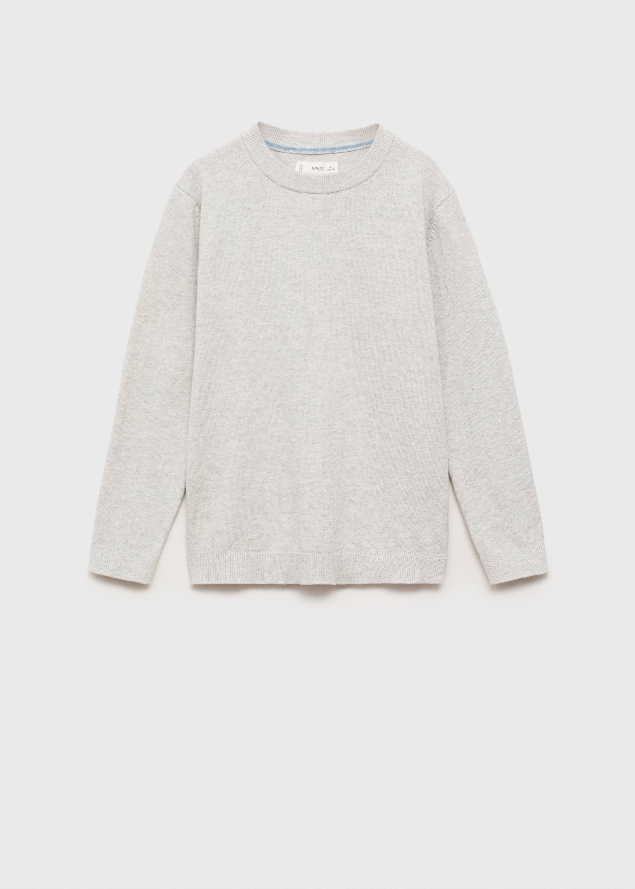 Flecked cotton-blend sweater - Article without model, Medium Heather Grey. Ref: 87085979-00.