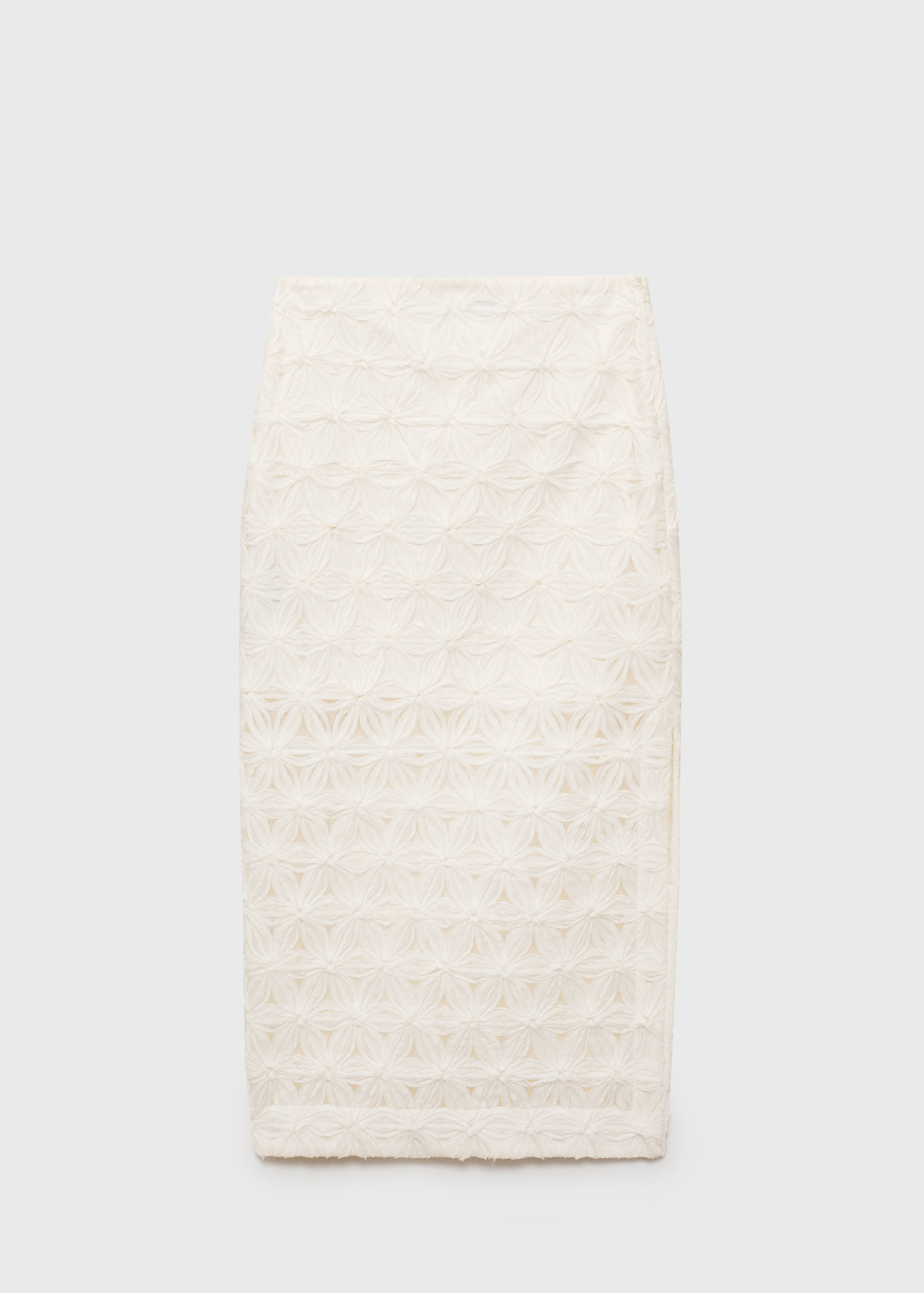 Opengewerkte getextureerde bloemetjesrok - Artikel zonder model