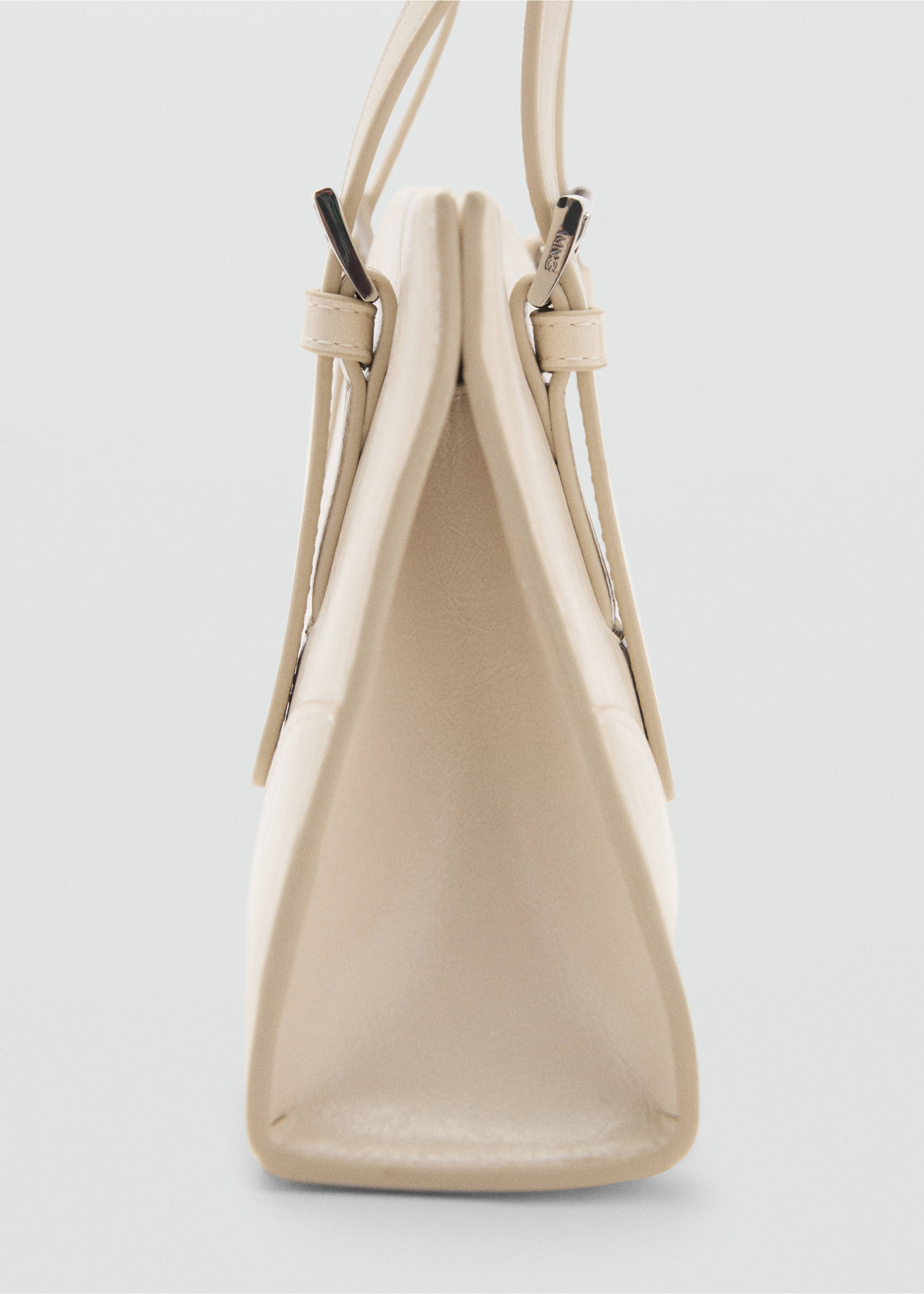 Schoudertas met gespen - Detail van het artikel 1, Gebroken wit. Ref: 87085984-00.