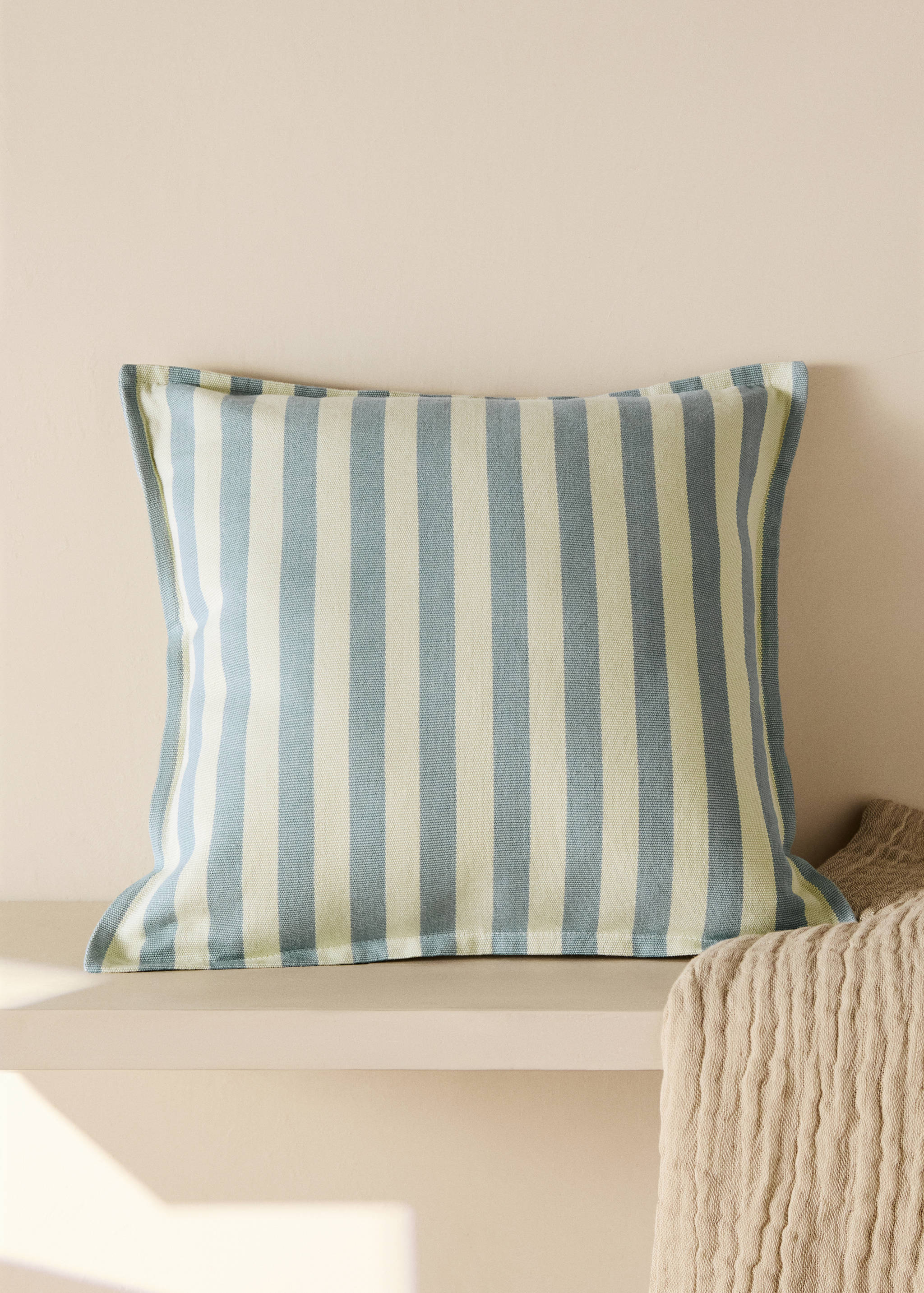 Children's woven stripe cushion cover 40x40 cm - General plane