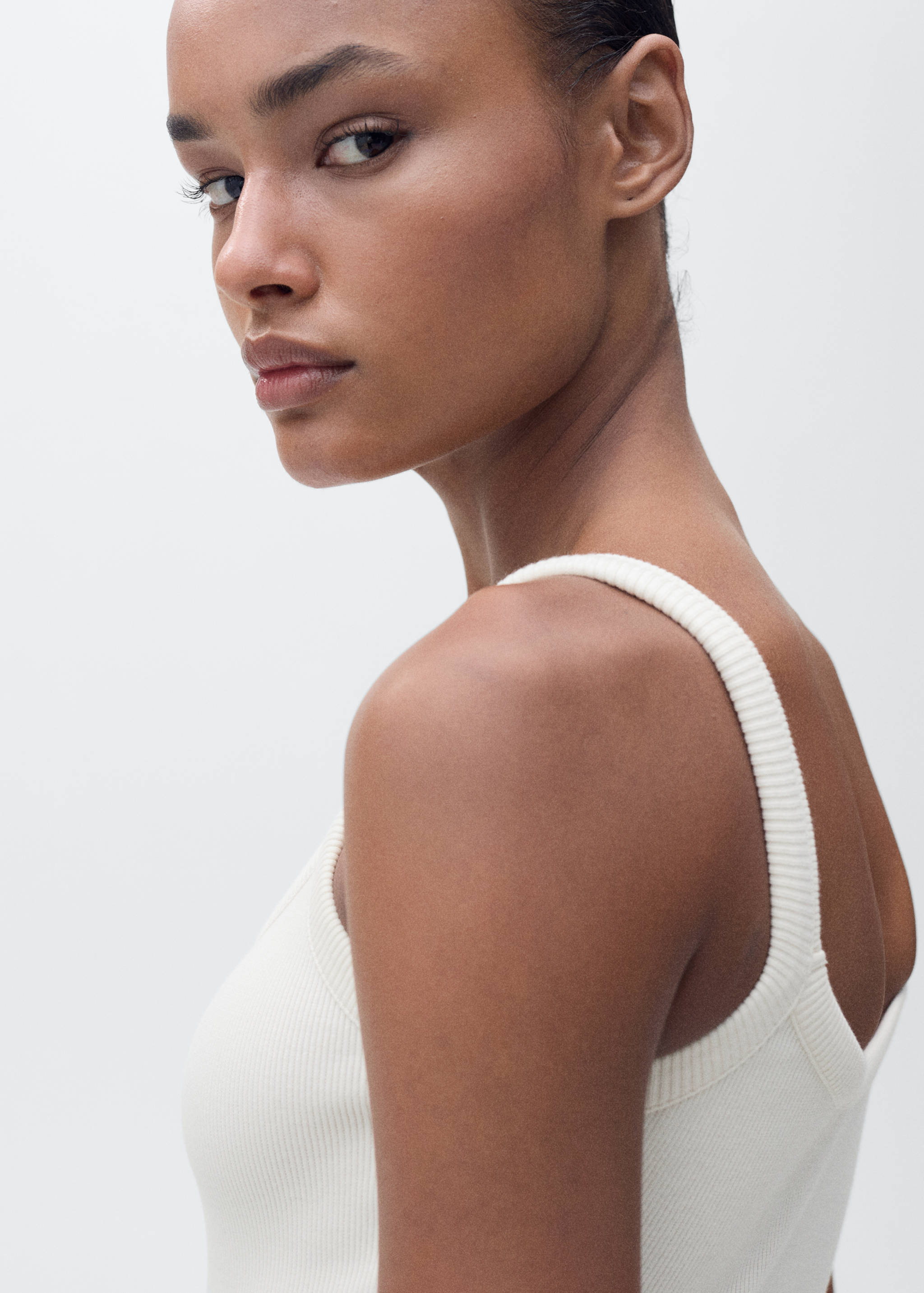 Ribbed cotton bodysuit - Details of the article 1