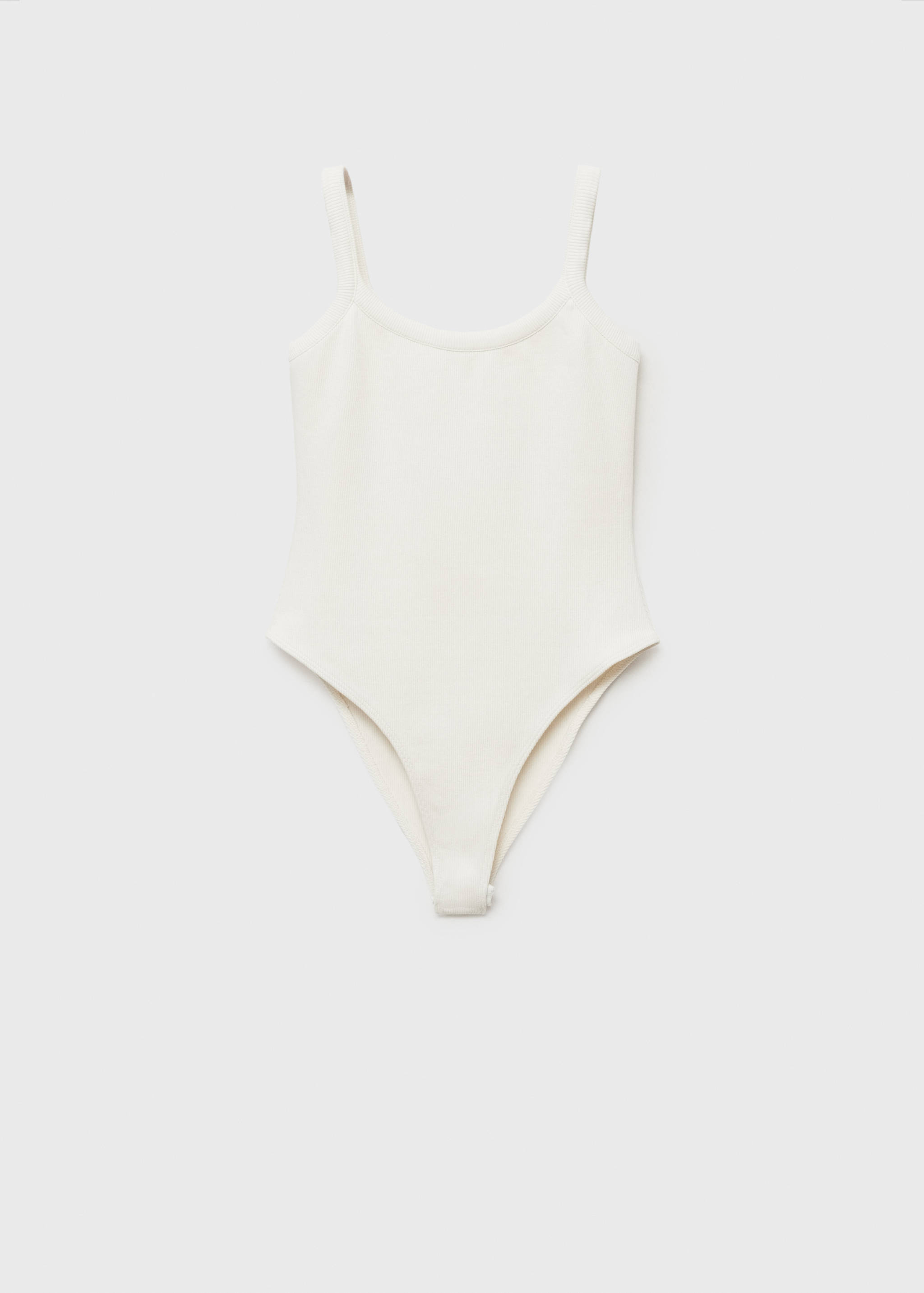 Ribbed cotton bodysuit - Article without model