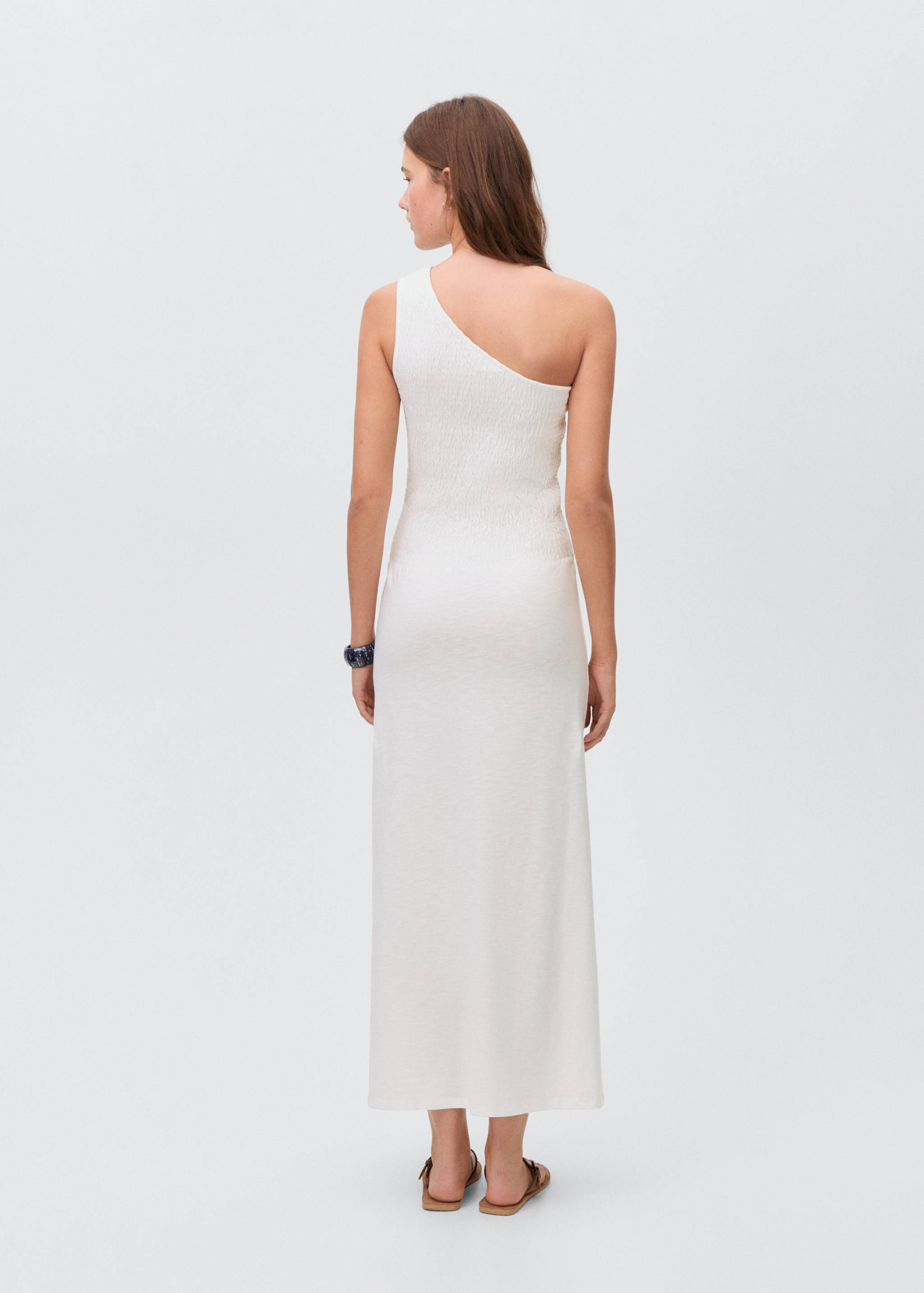 Robe asymétrique nid-d'abeilles - Verso de l’article