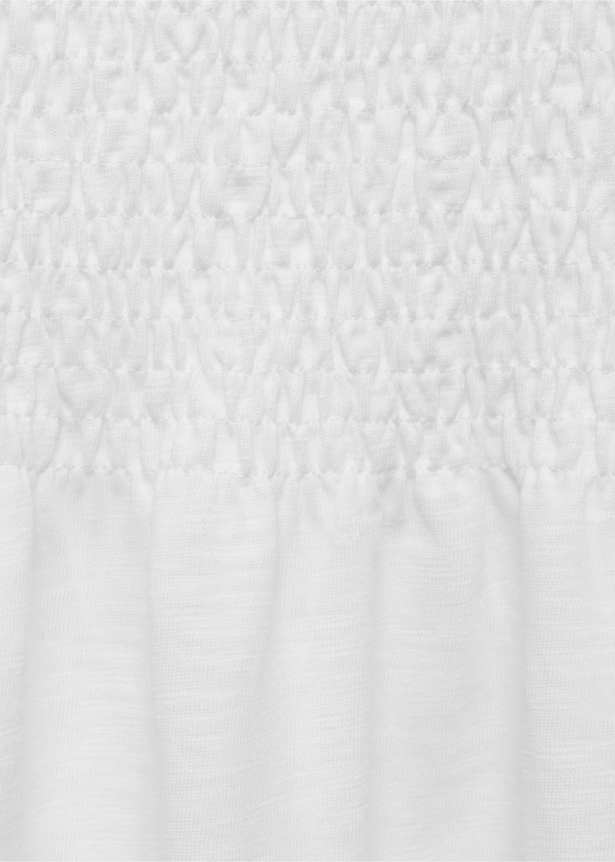 Robe asymétrique nid-d'abeilles - Détail de l'article 8, Blanc cassé. Ref: 87086335-00.