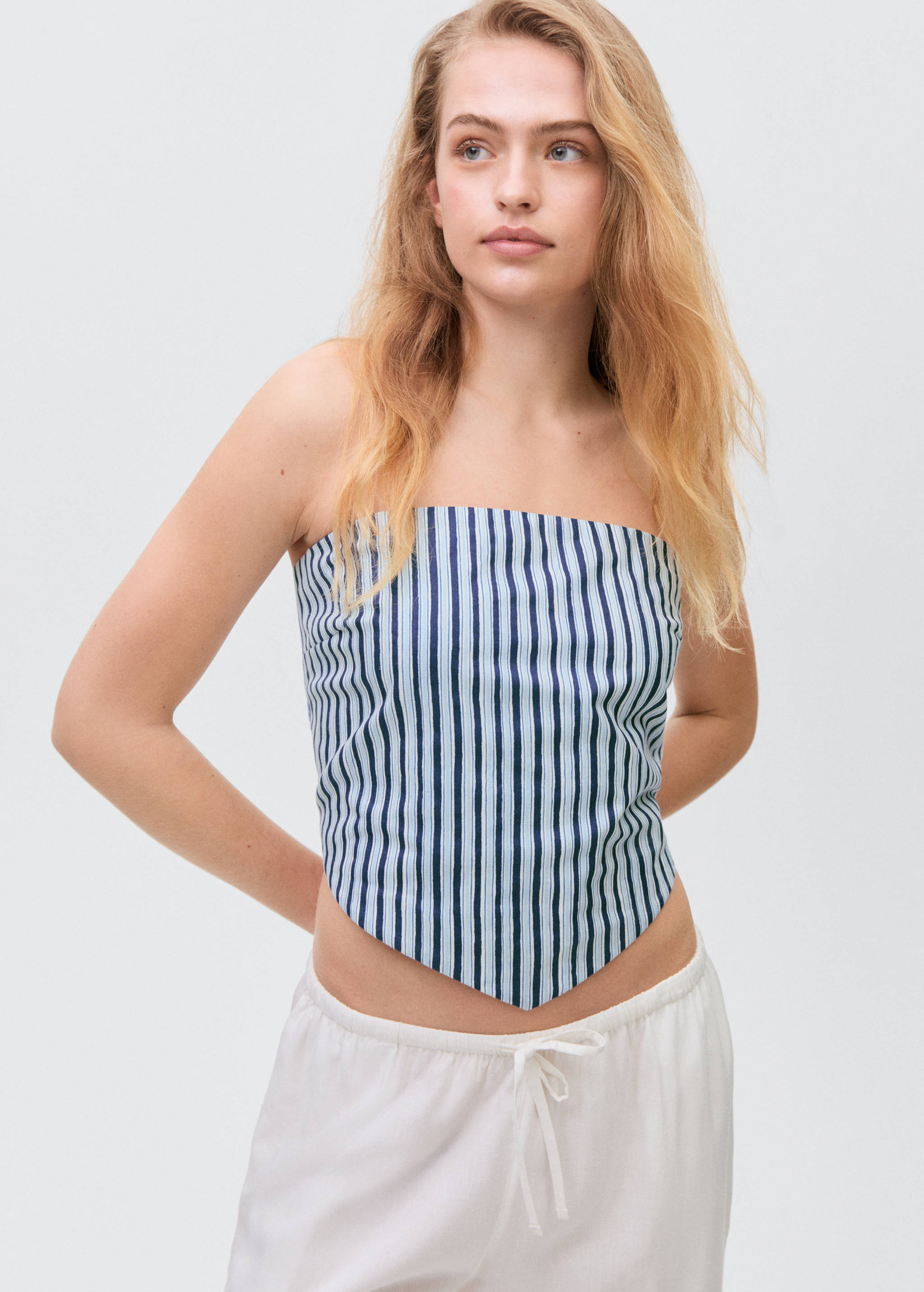 V-neck bandana top - Medium plane