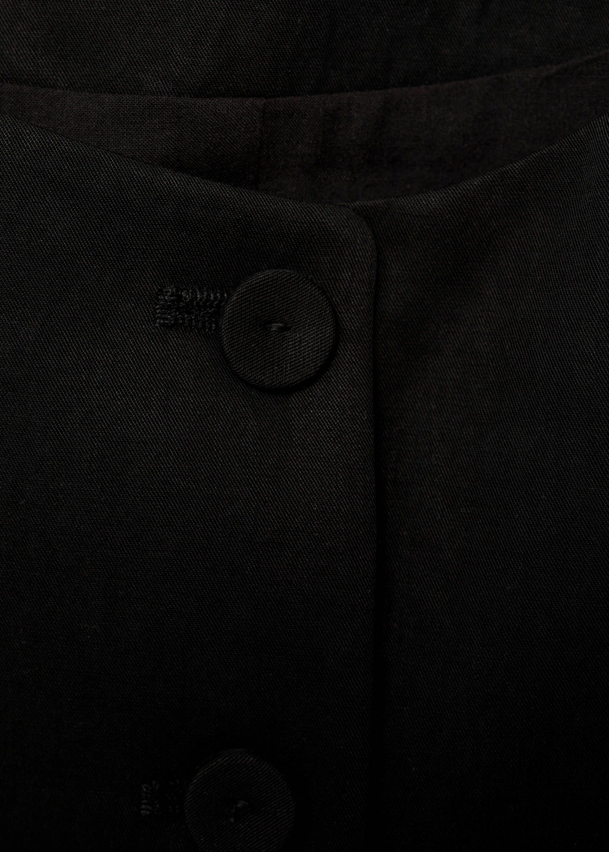 Straight lyocell suit waistcoat - Details of the article 0
