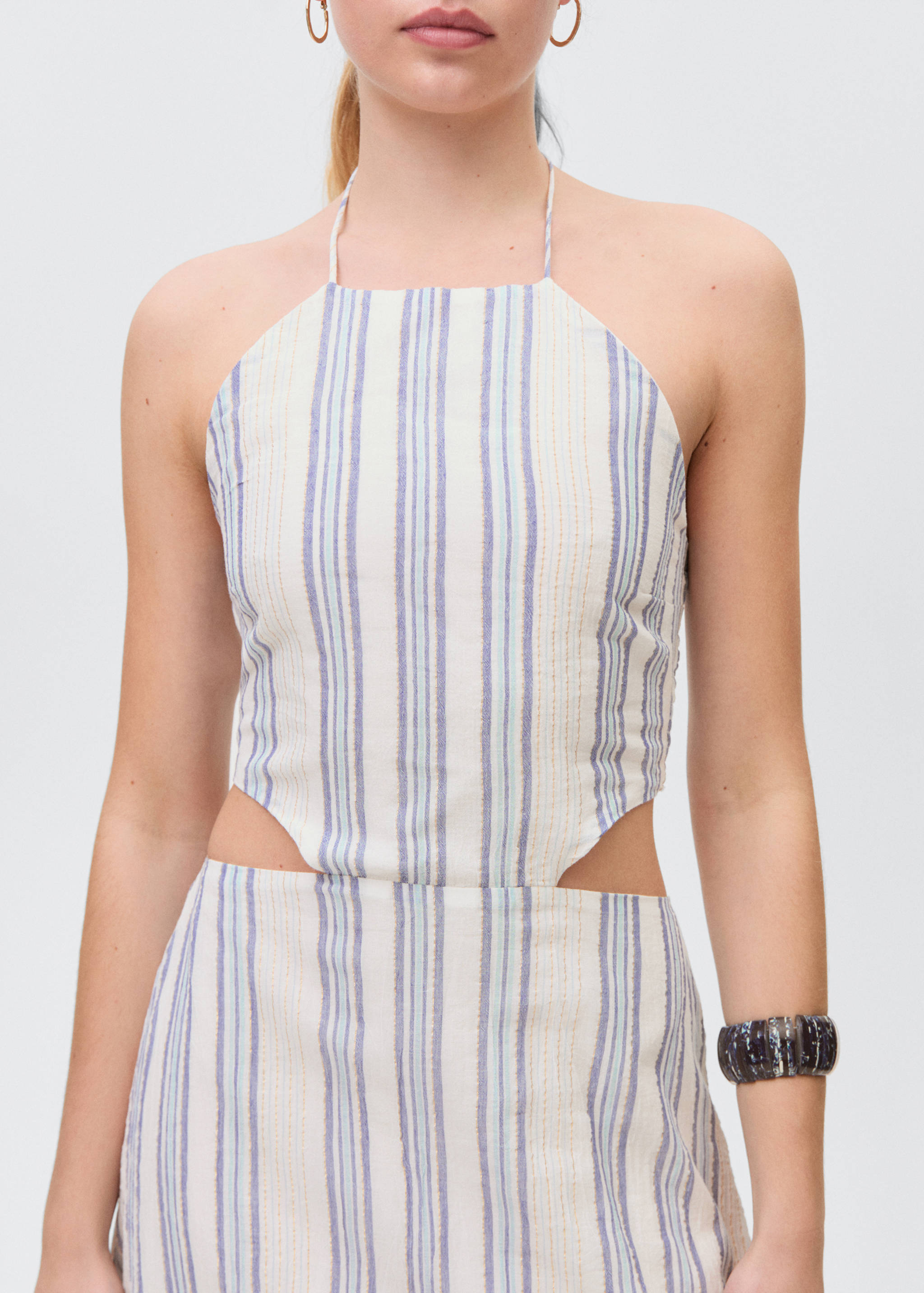 Halter dress with side slits - Details of the article 3