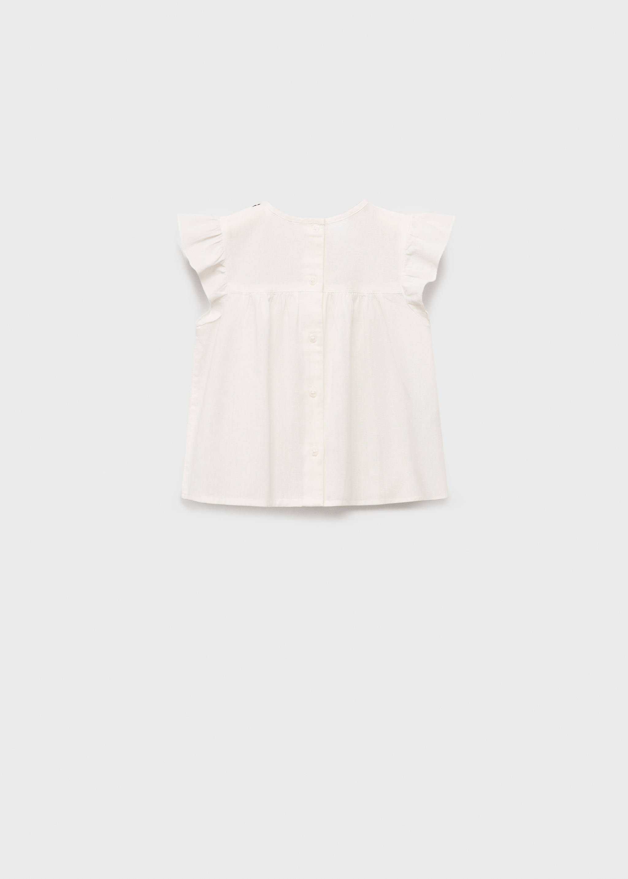 Embroidered details blouse - Reverse of the article