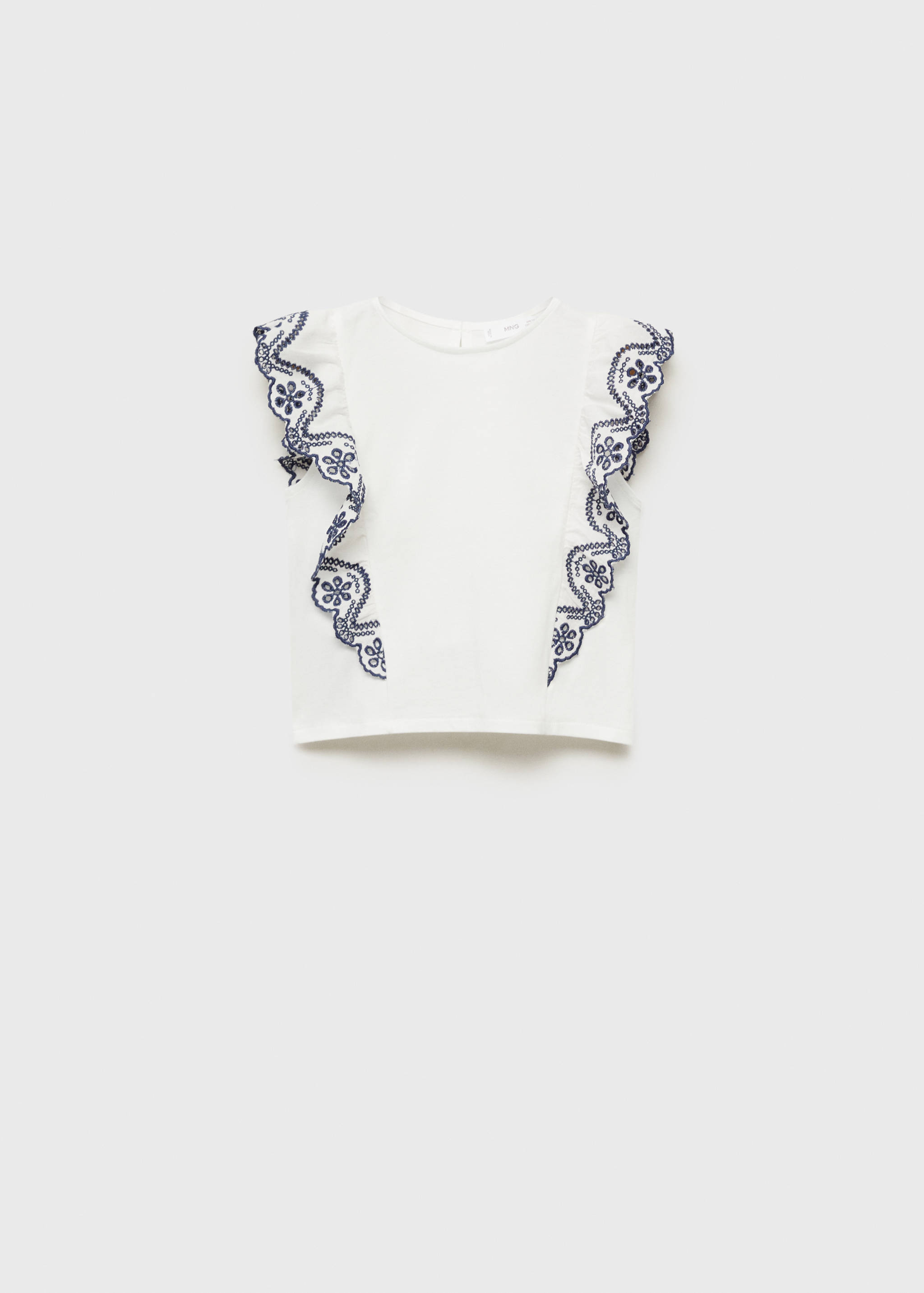 Textured ruffled blouse - Article without model