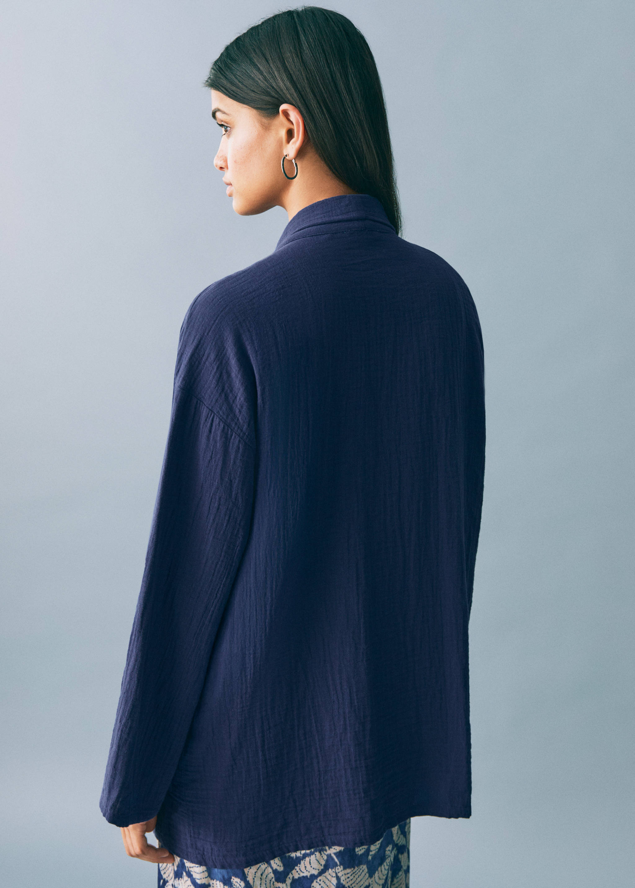 Jaqueta kimono bambula - Revers de l'article