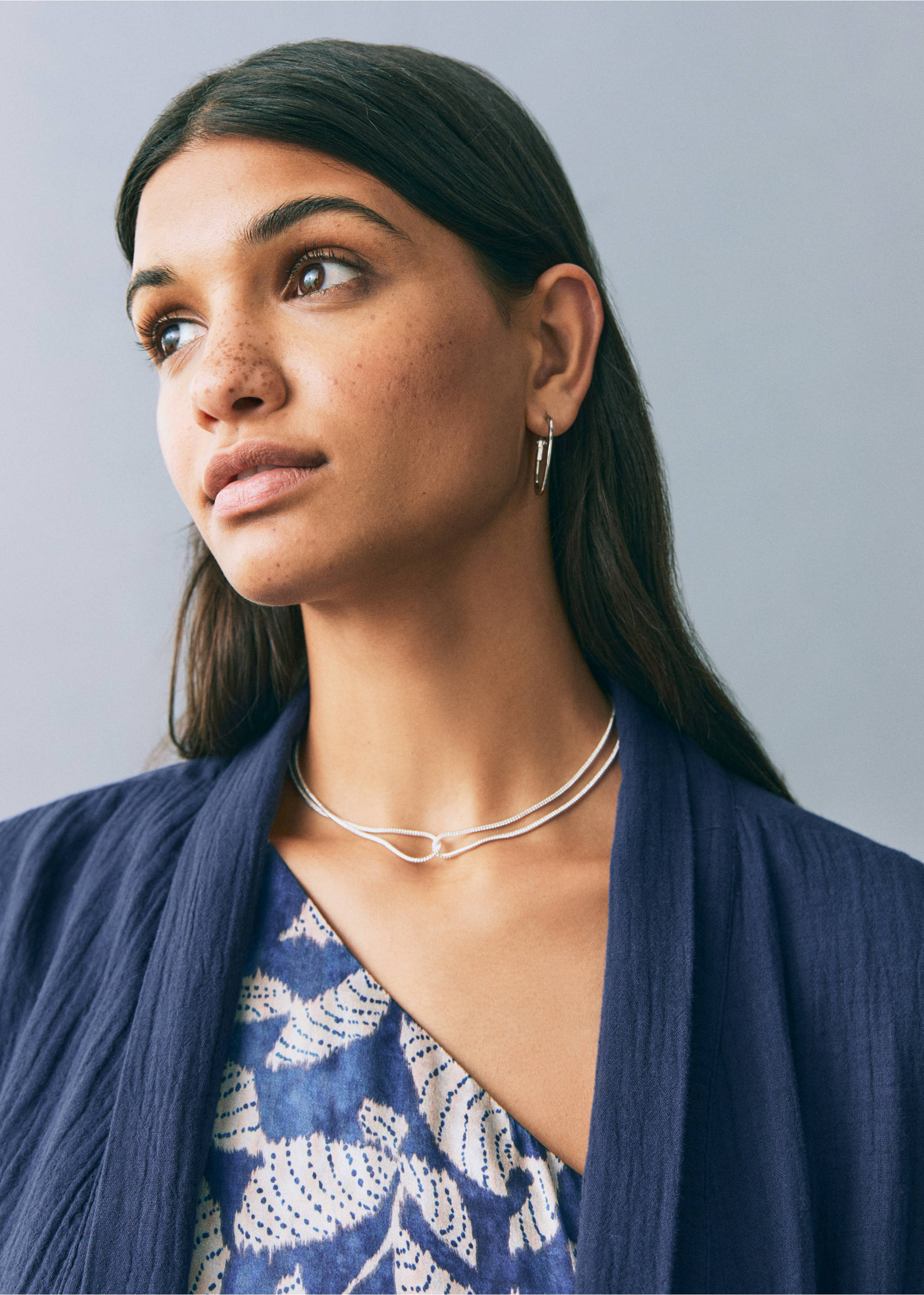 Chaqueta kimono bambúla - Detalle del artículo 1, Azul marino oscuro. Ref: 87086356-00.