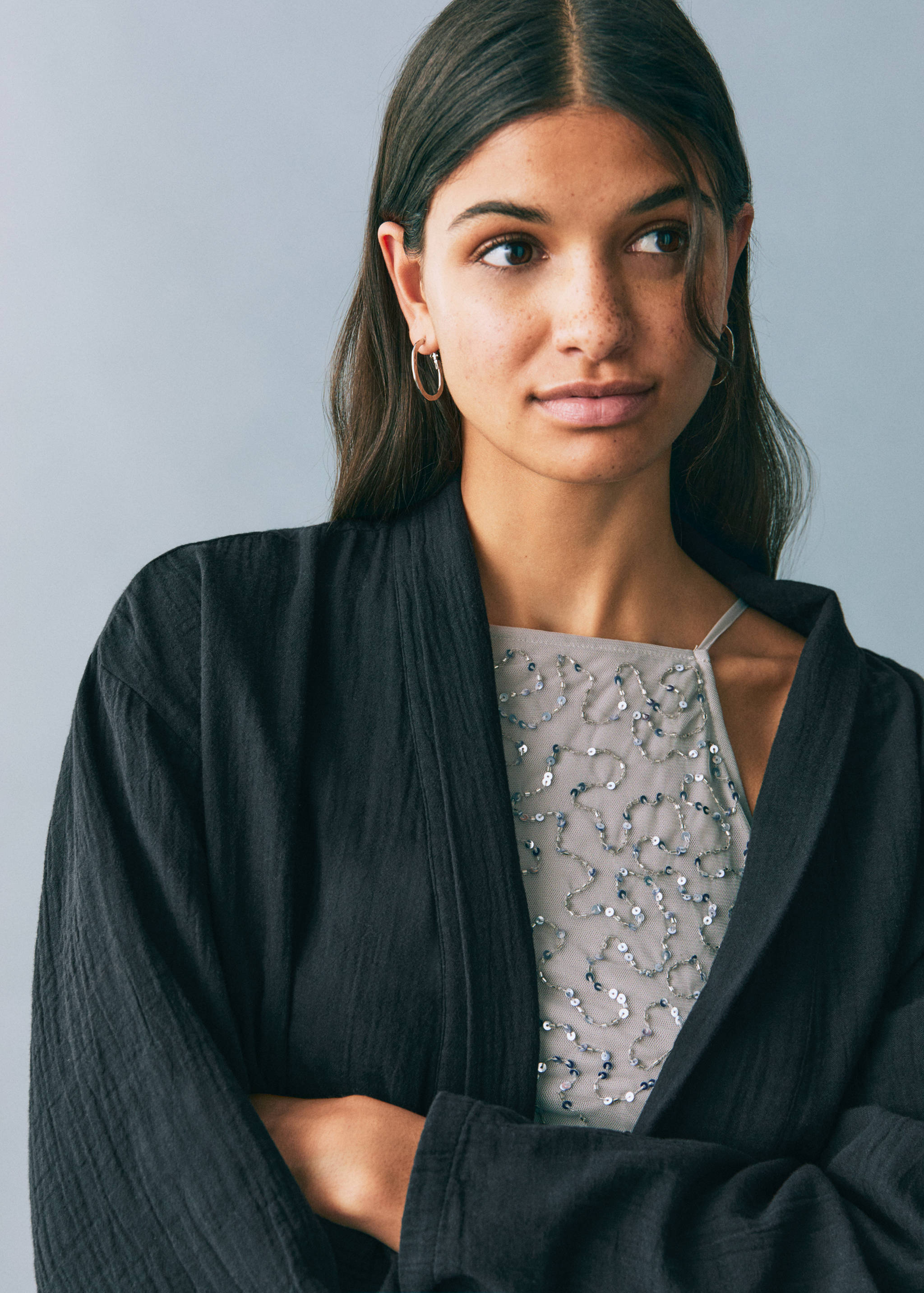 Jaqueta kimono bambula - Detall de l'article 1