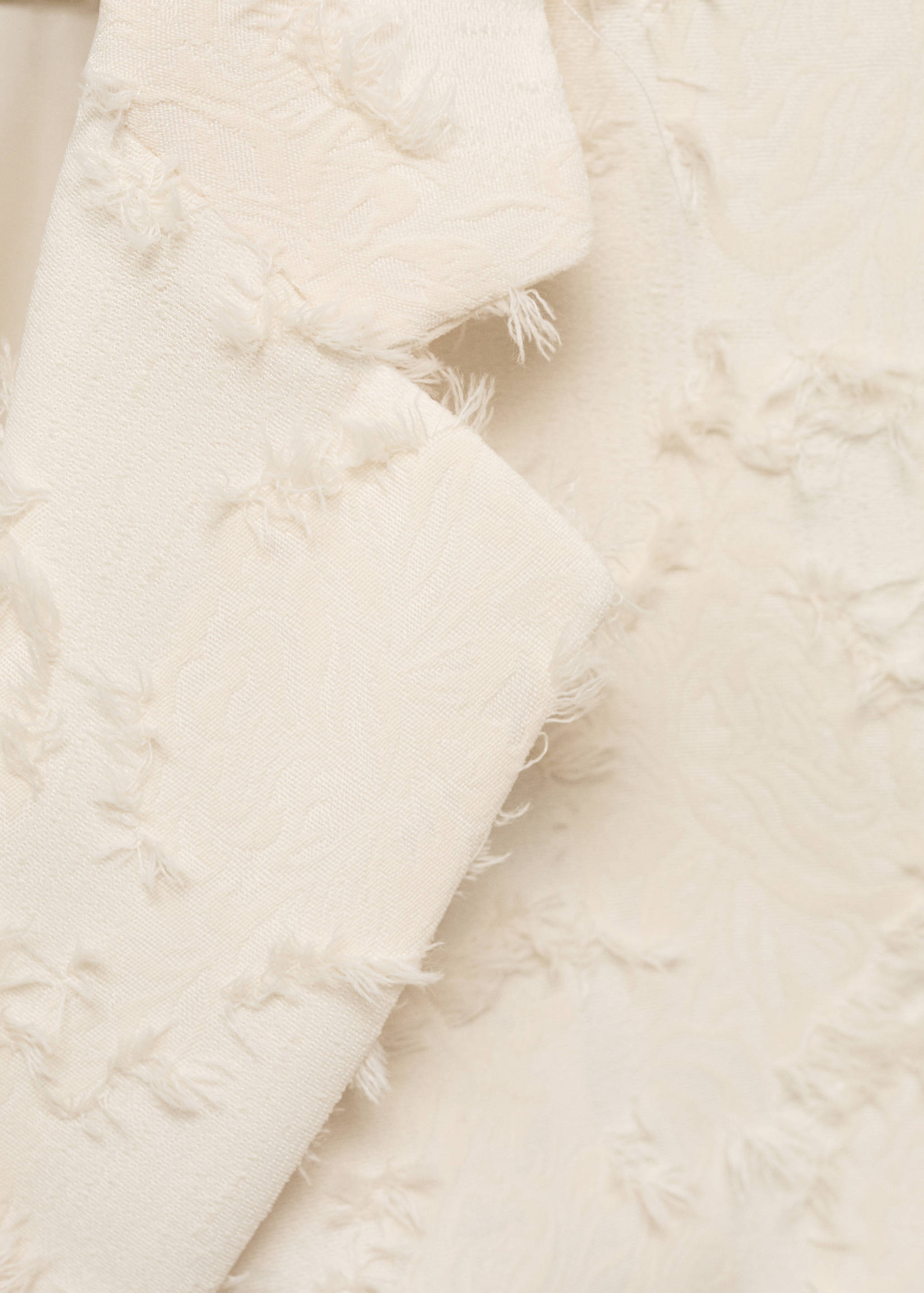 Textured waistcoat with belt - Details of the article 8