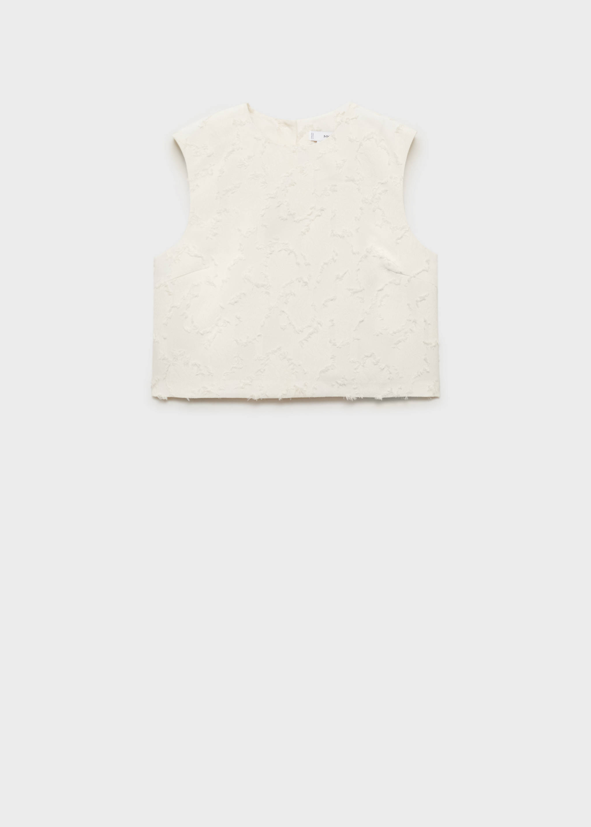 Textured crop top - Article without model