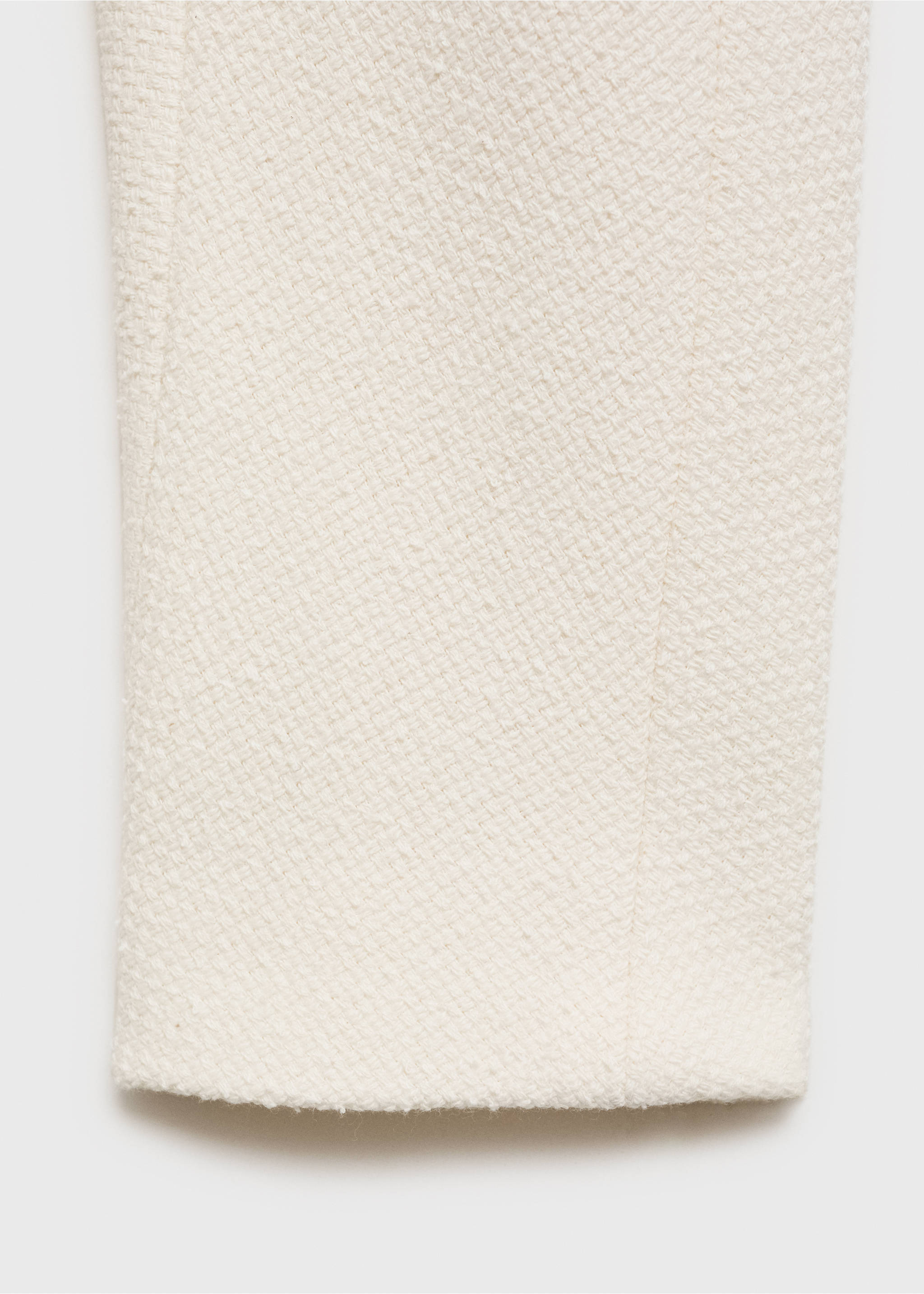 Cotton jacket with die-cut trim - Details of the article 0, White. Ref: 87086372-00.