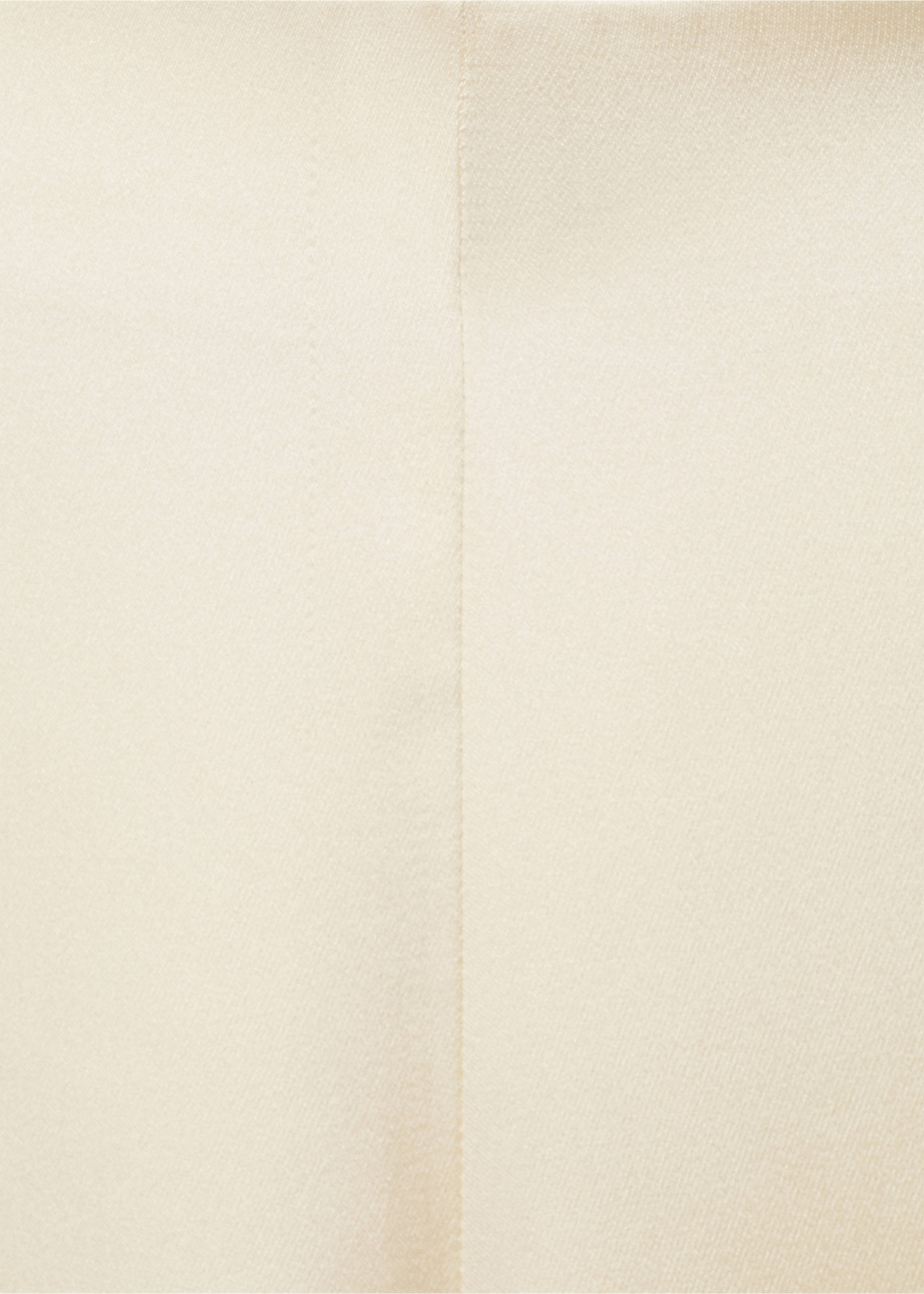 Satin straight-fit trousers - Details of the article 0, Ecru. Ref: 87086710-00.