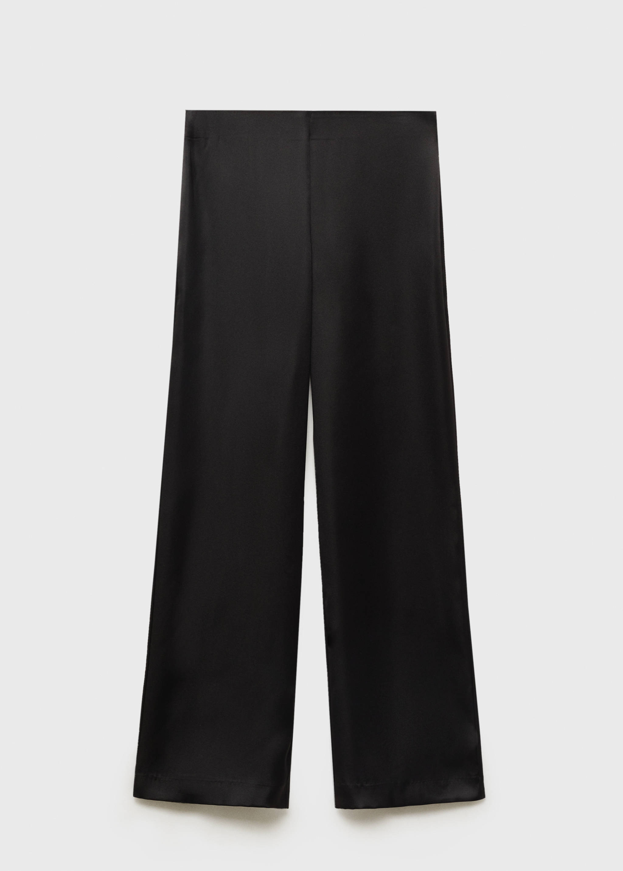 Satin straight-fit trousers - Article without model