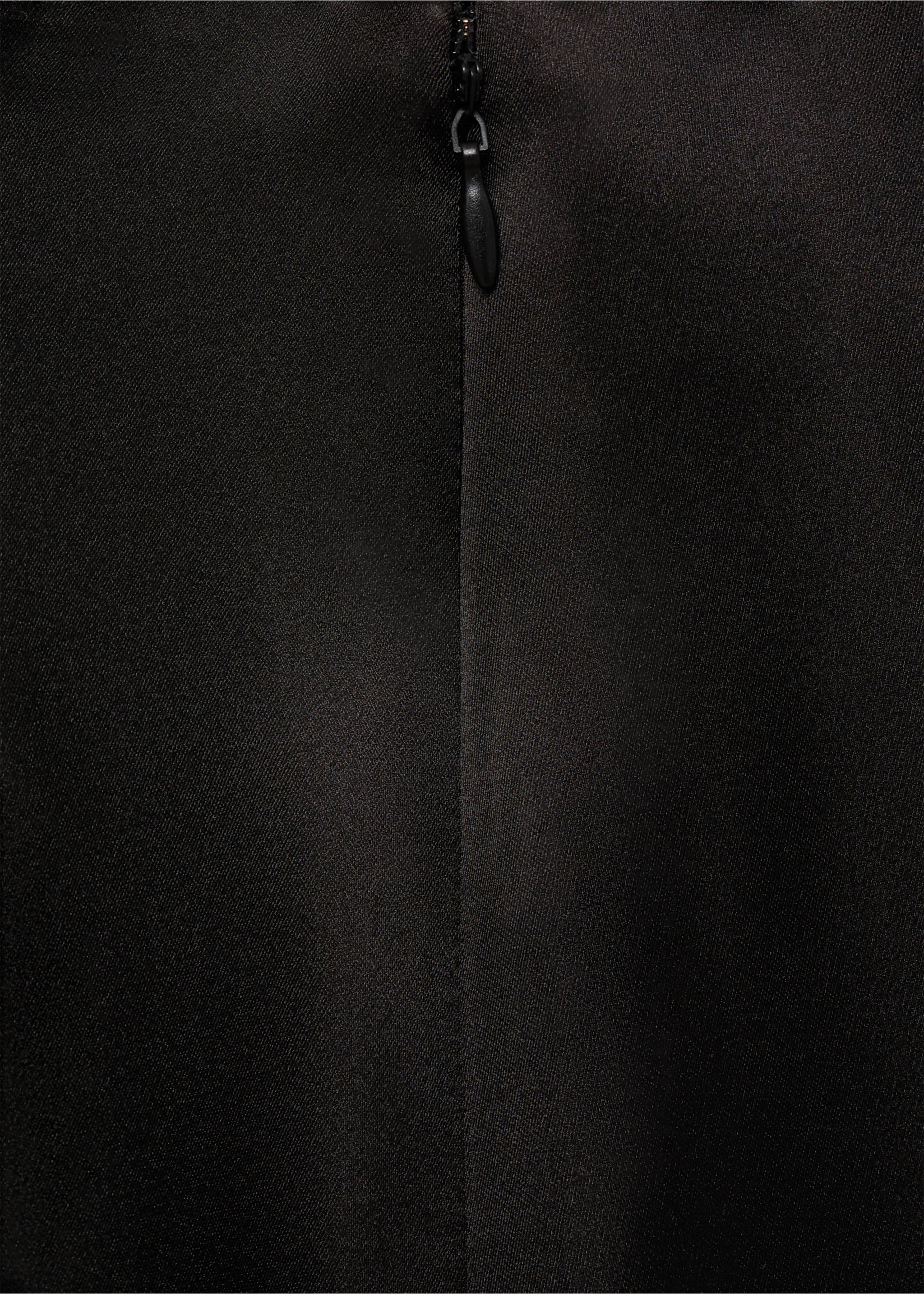 Satin straight-fit trousers - Details of the article 0, Black. Ref: 87086710-00.