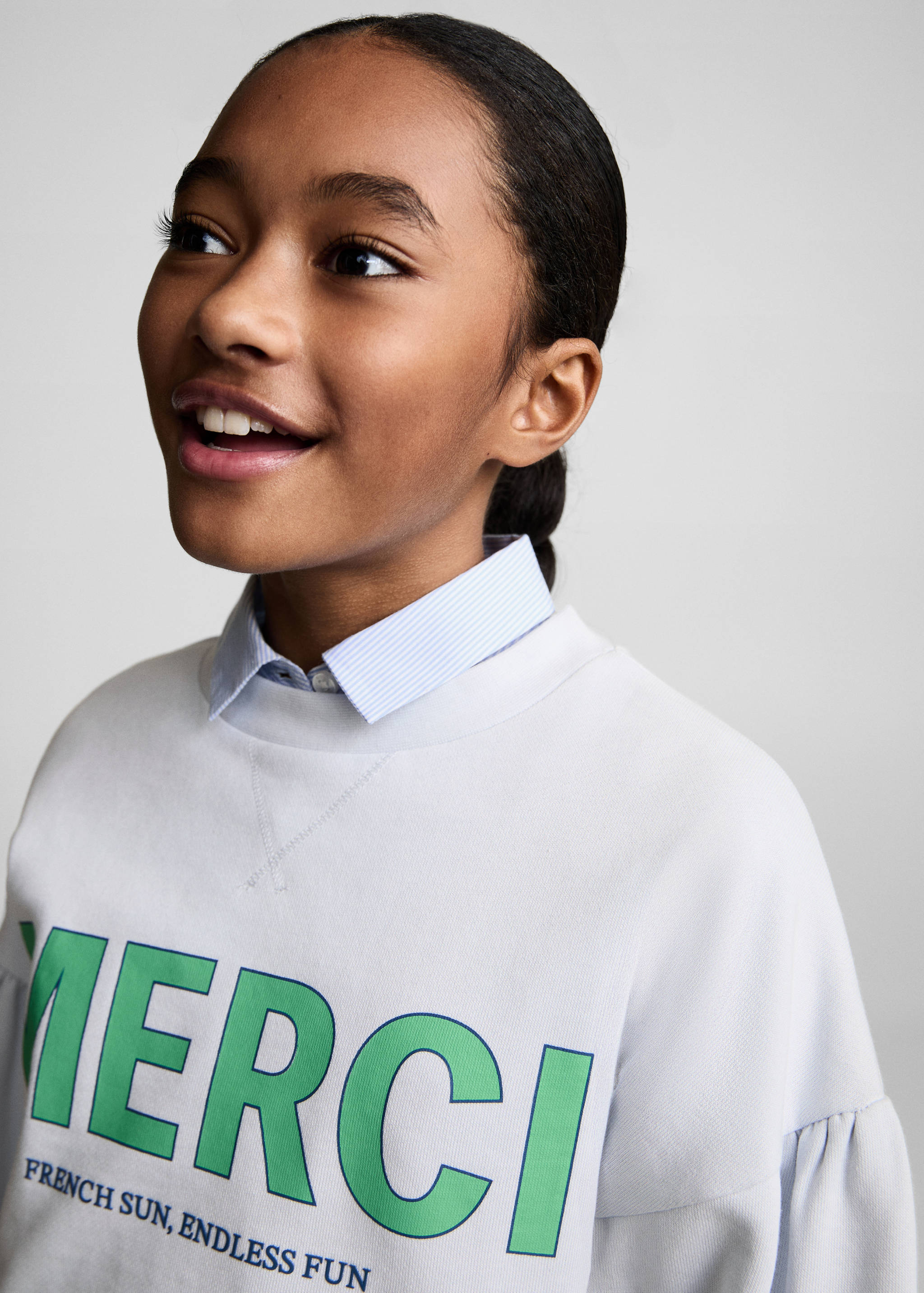 Message cotton sweatshirt - Details of the article 1