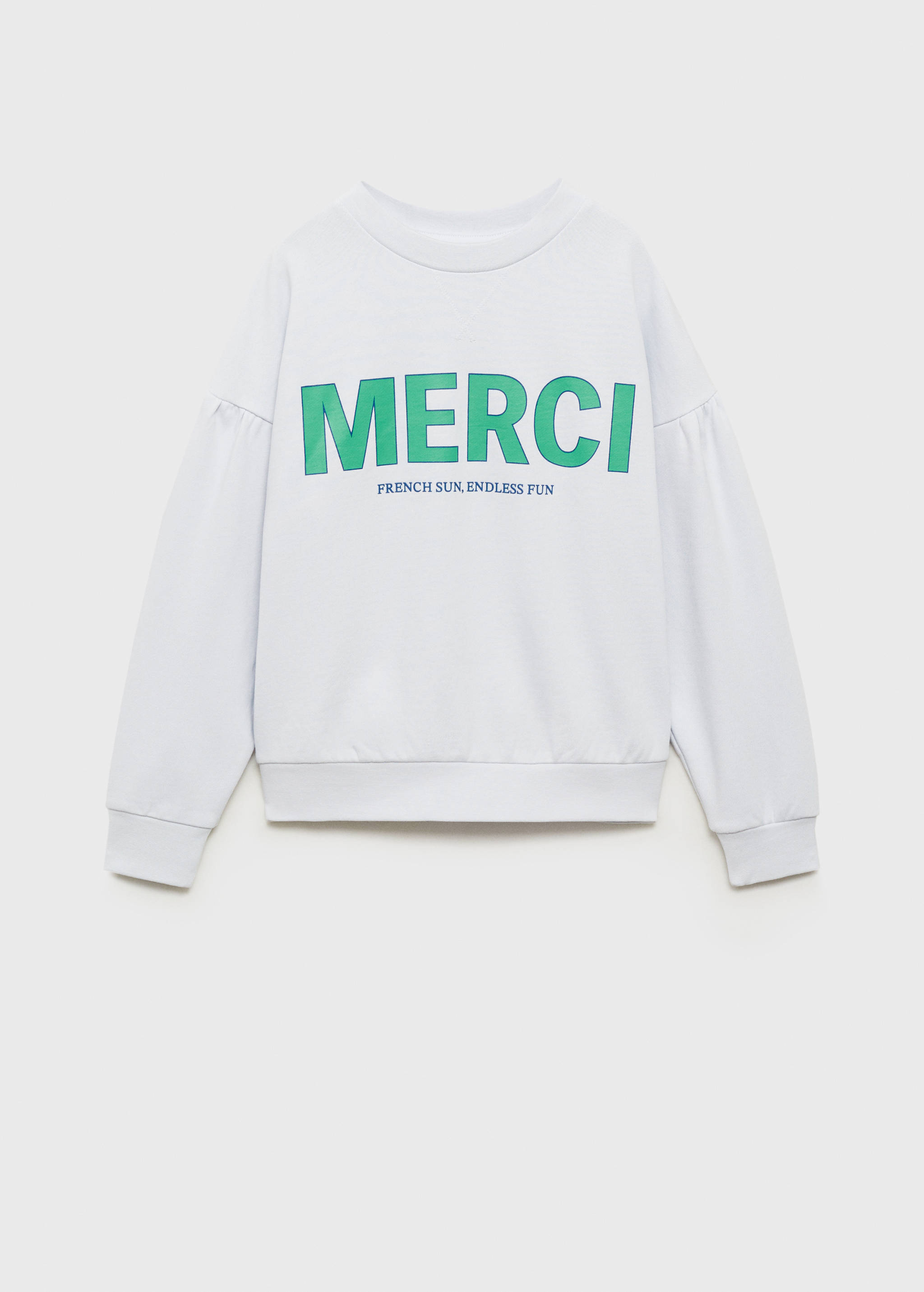 Message cotton sweatshirt - Article without model