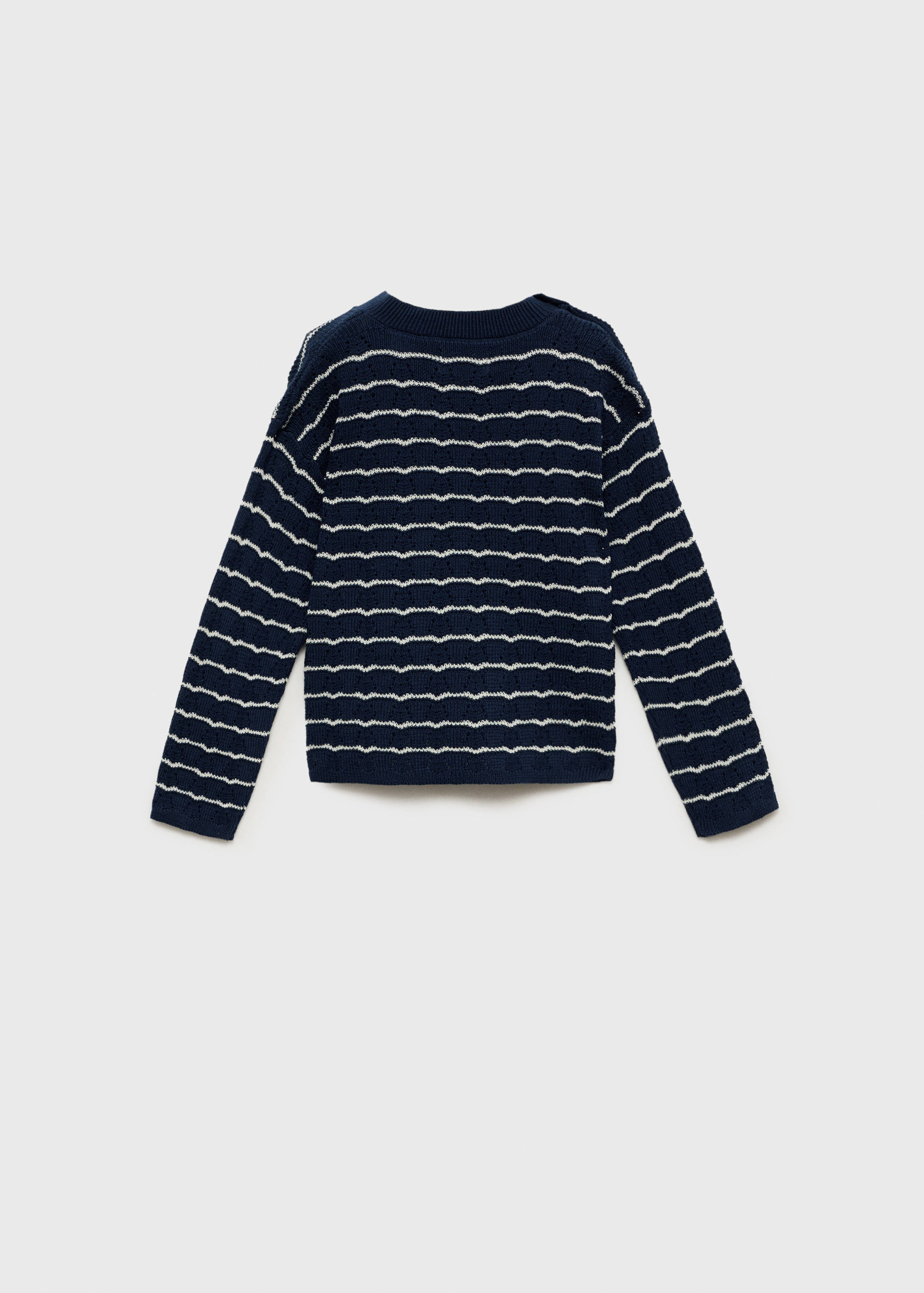 Jersey punto calado rayas - Reverso del artículo