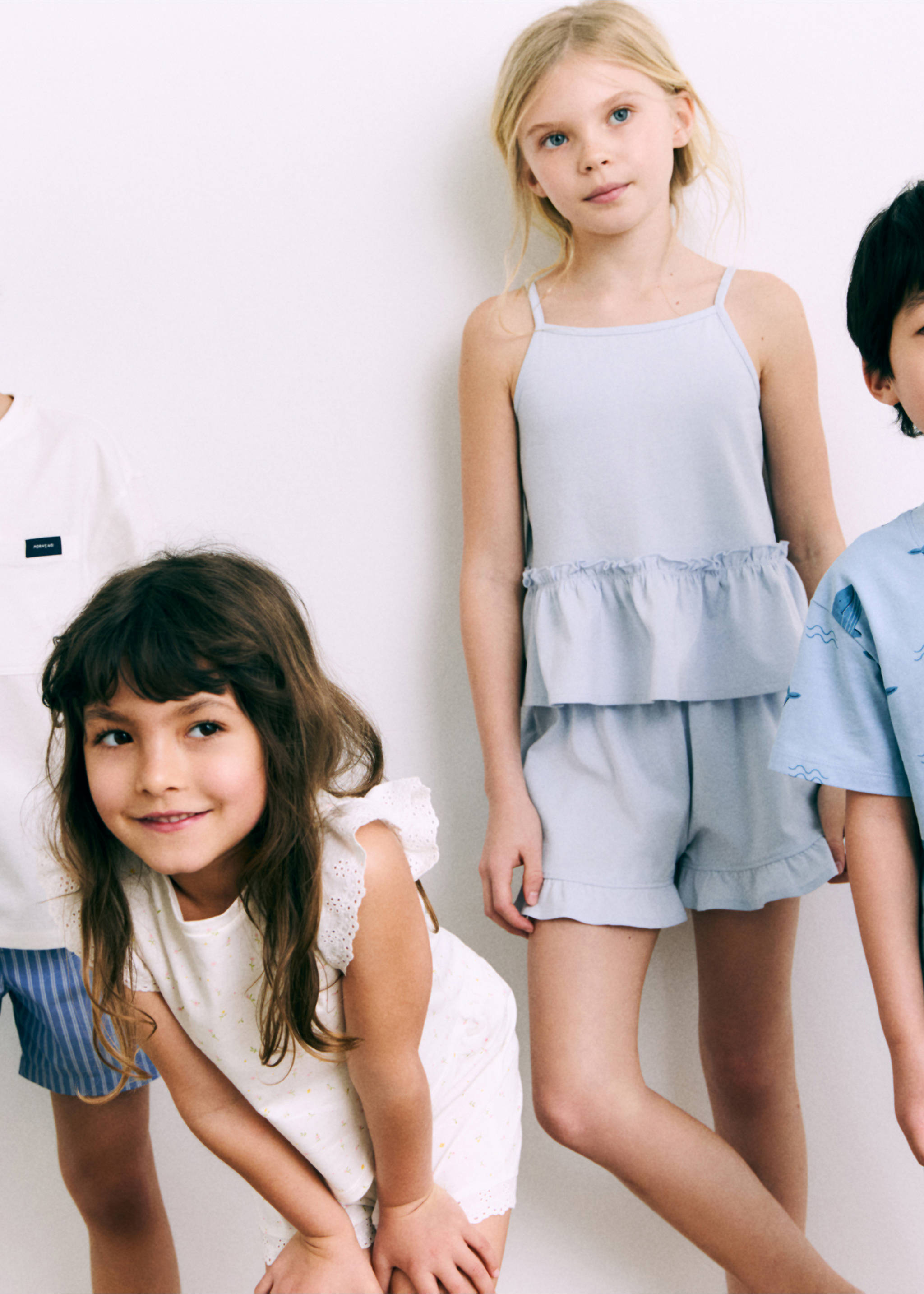 Floral cotton pyjamas - General plane, Off White. Ref: 87086716-00.
