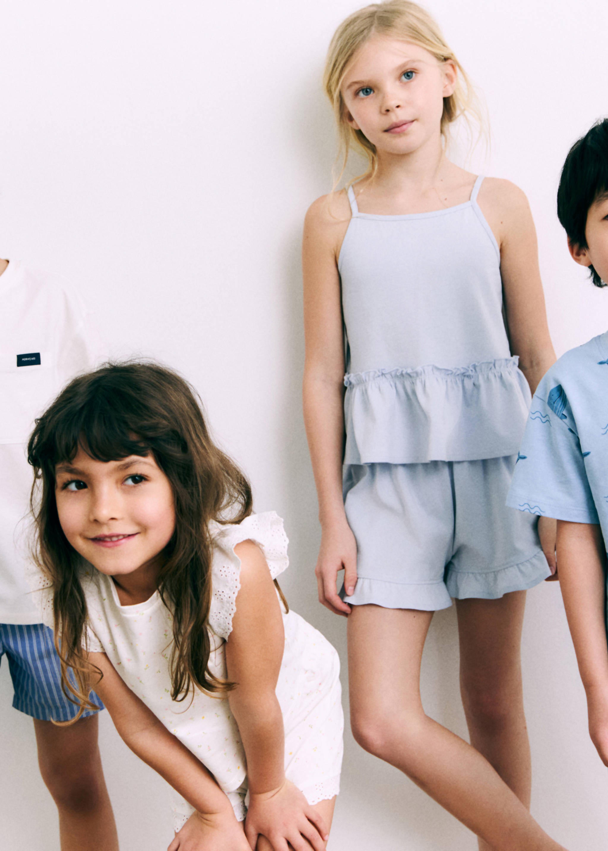 Floral cotton pyjamas - General plane