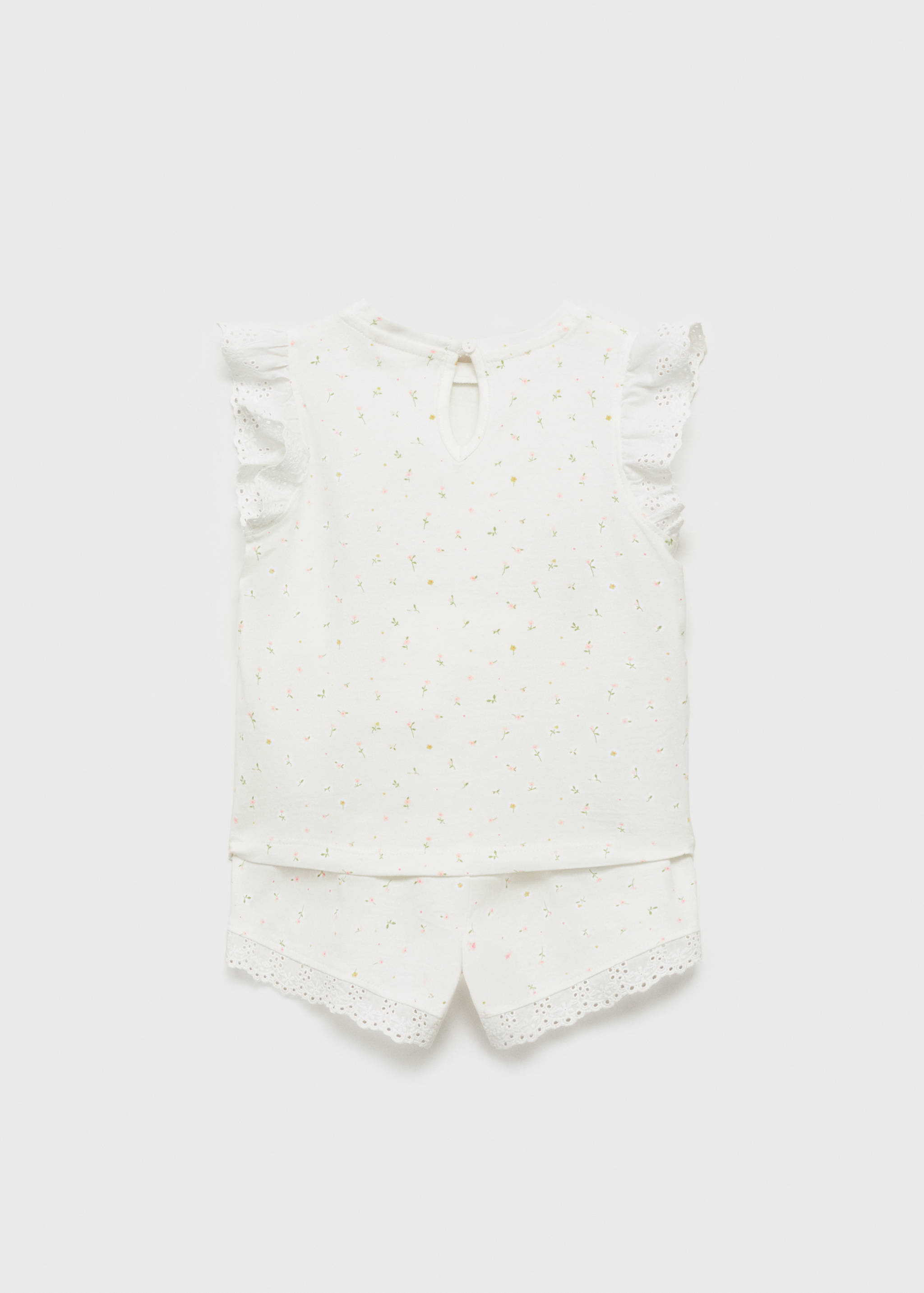 Floral cotton pyjamas - Reverse of the article