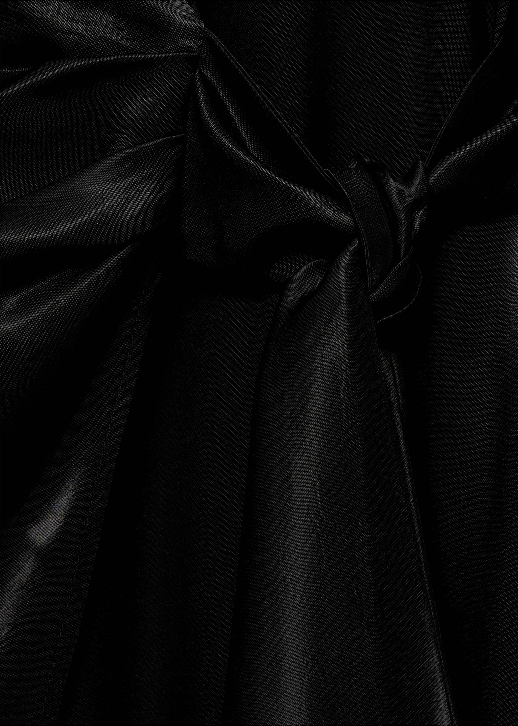 Midi-Kleid mit Knoten - Detail des Artikels 0, Schwarz. Ref: 87086719-00.