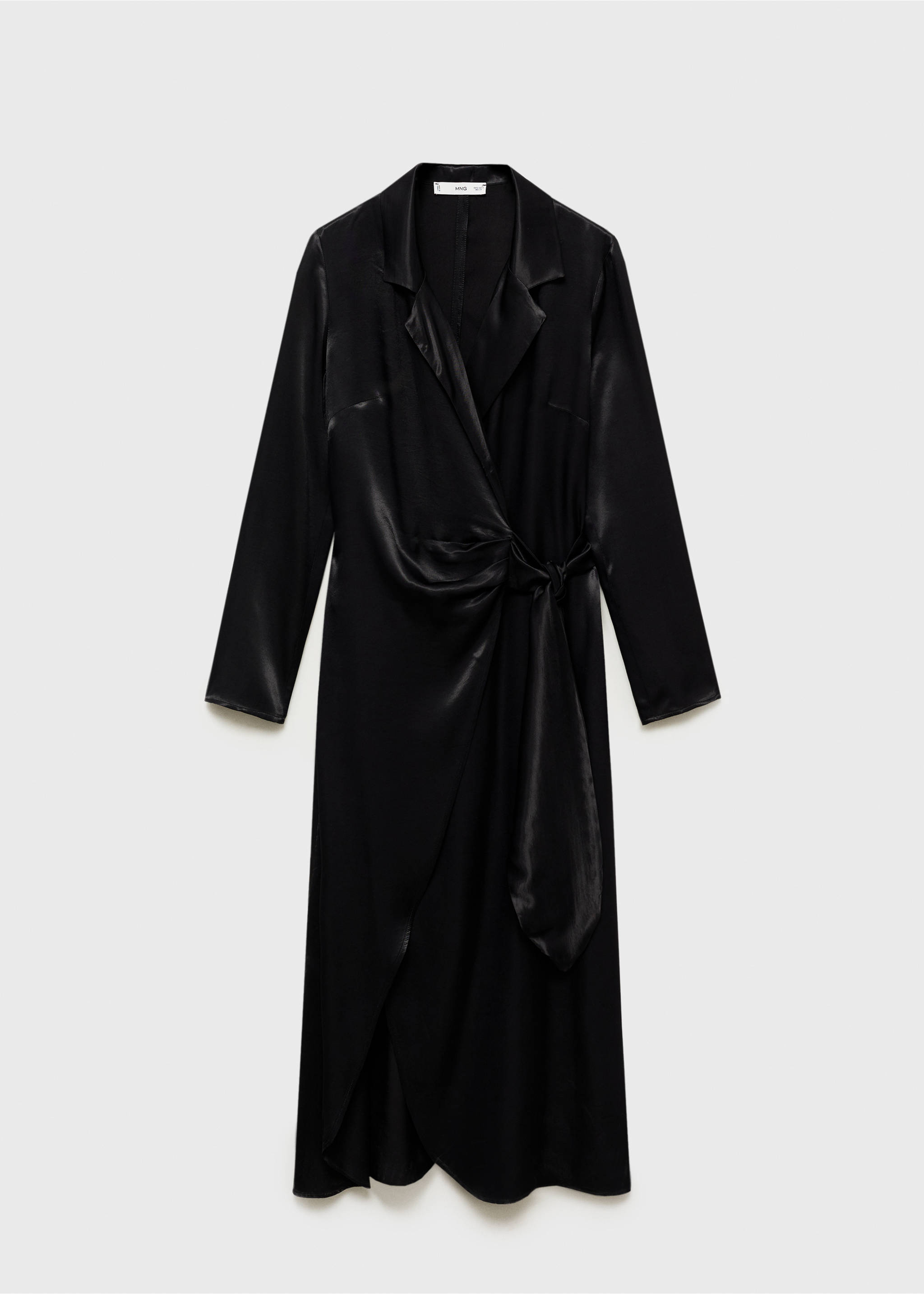 Midi-Kleid mit Knoten - Artikel ohne Model, Schwarz. Ref: 87086719-00.