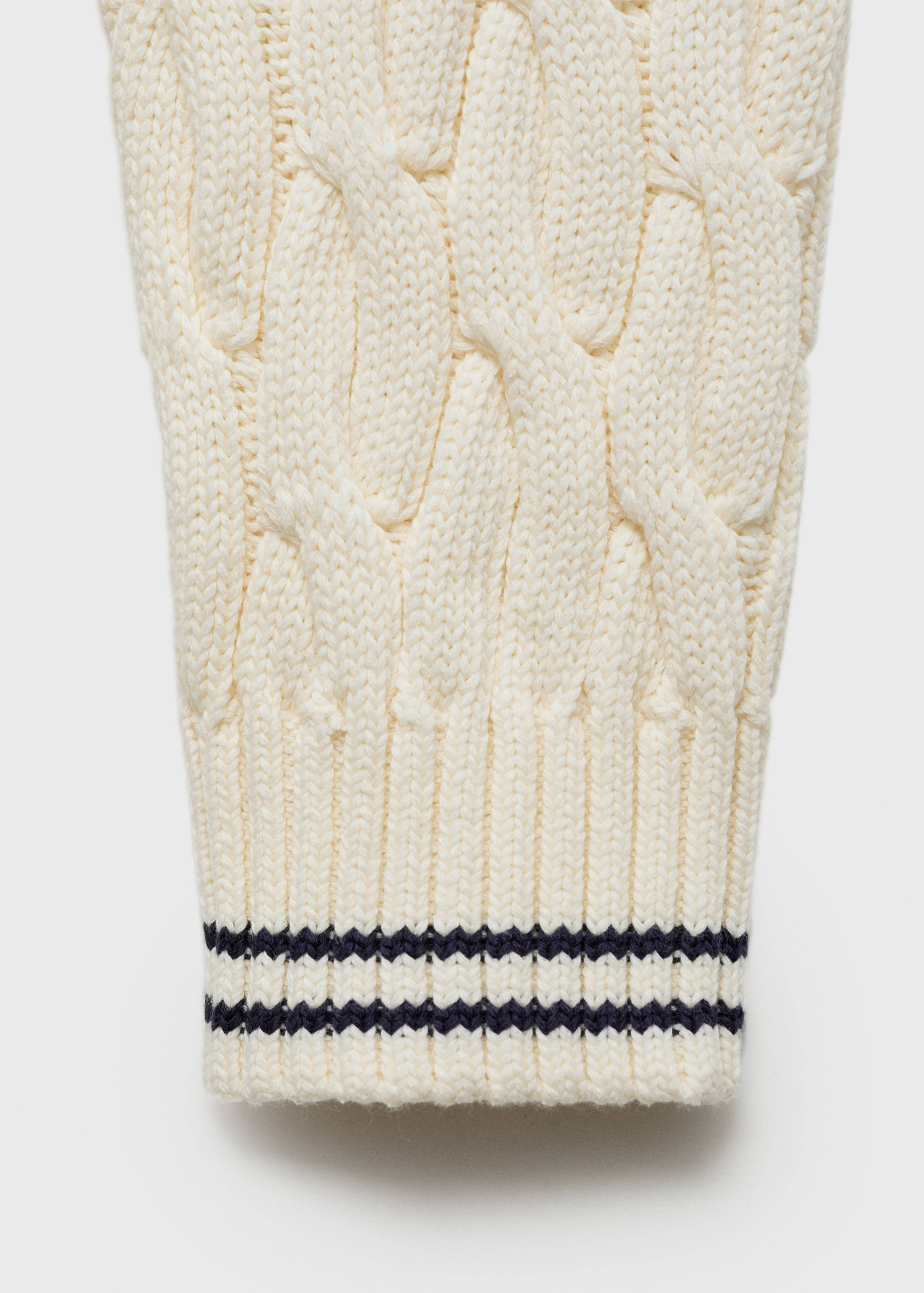 Zopfmuster-Pullover aus Baumwolle - Detail des Artikels 0