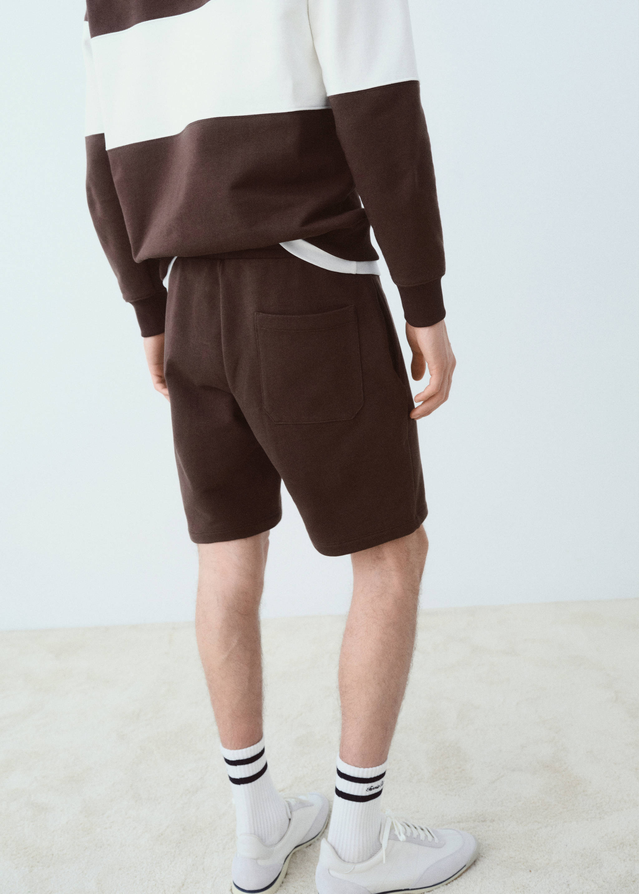 Embroidered cotton bermuda shorts - Details of the article 6