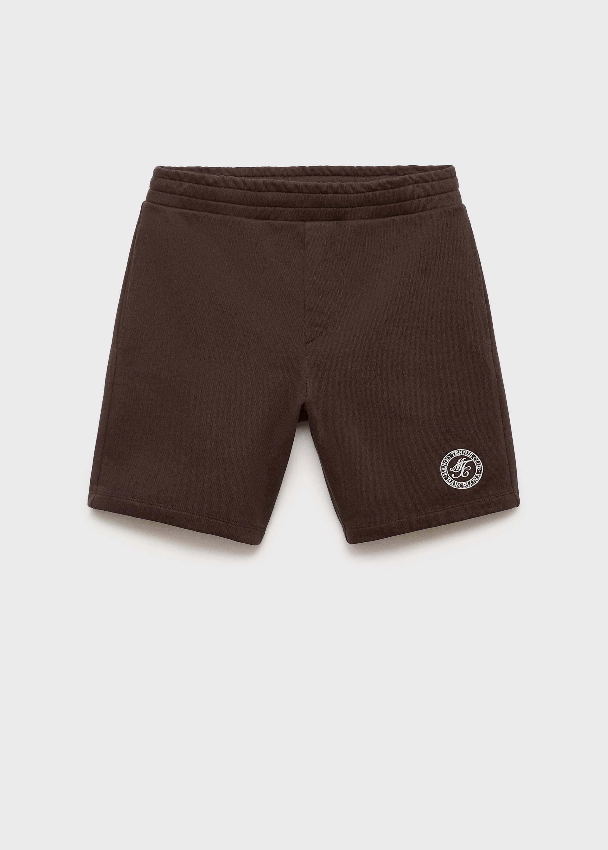 Embroidered cotton bermuda shorts - Article without model