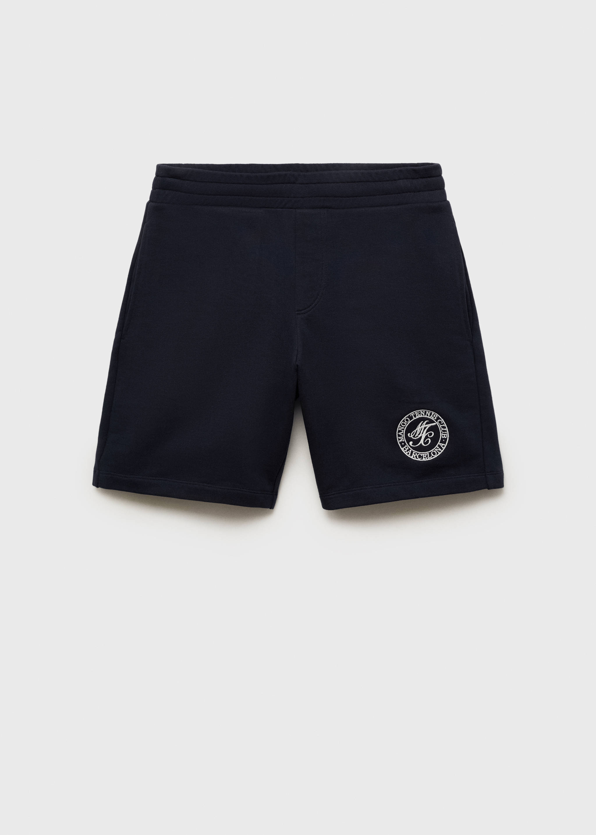 Embroidered cotton bermuda shorts - Article without model