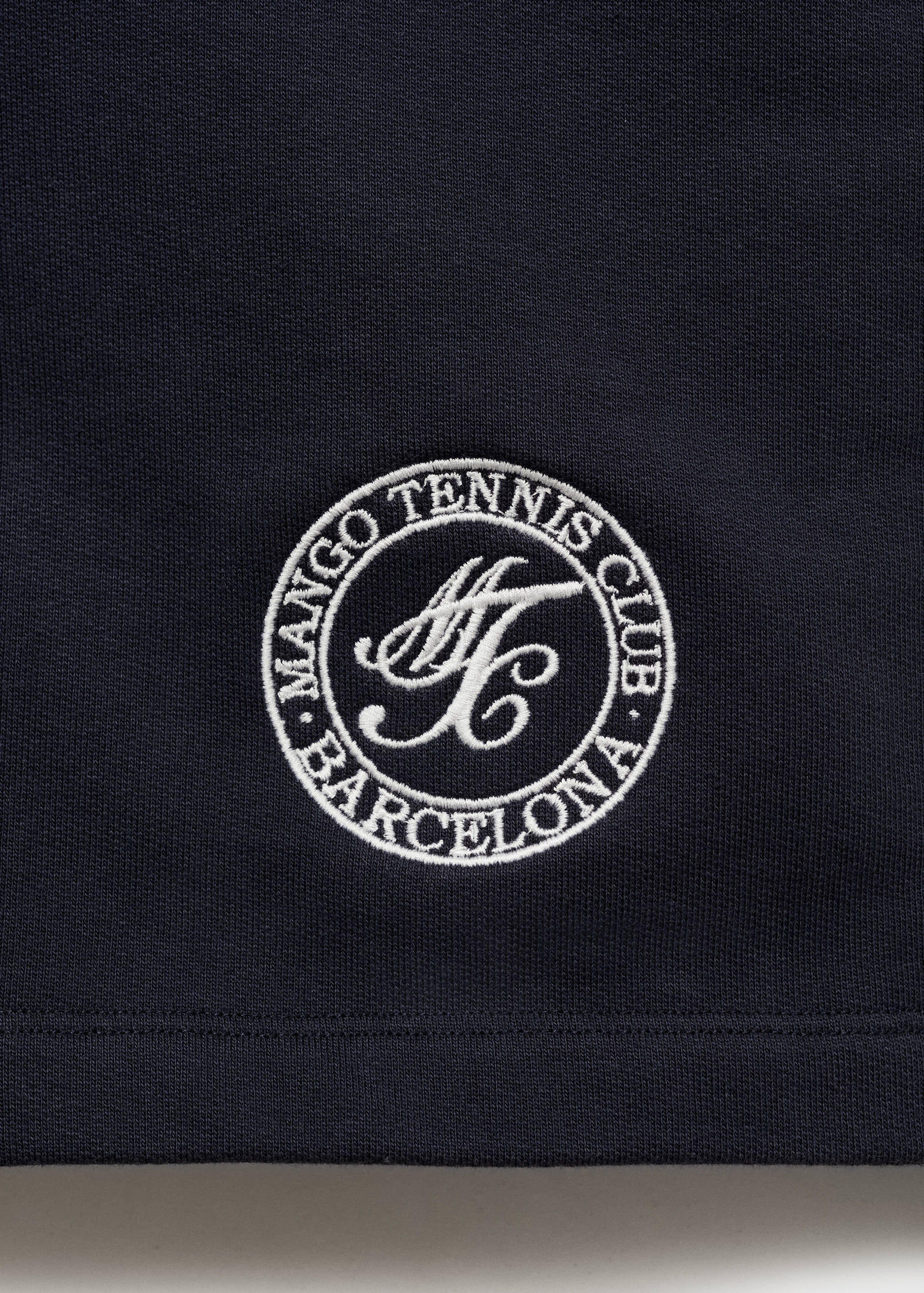 Embroidered cotton bermuda shorts - Details of the article 0