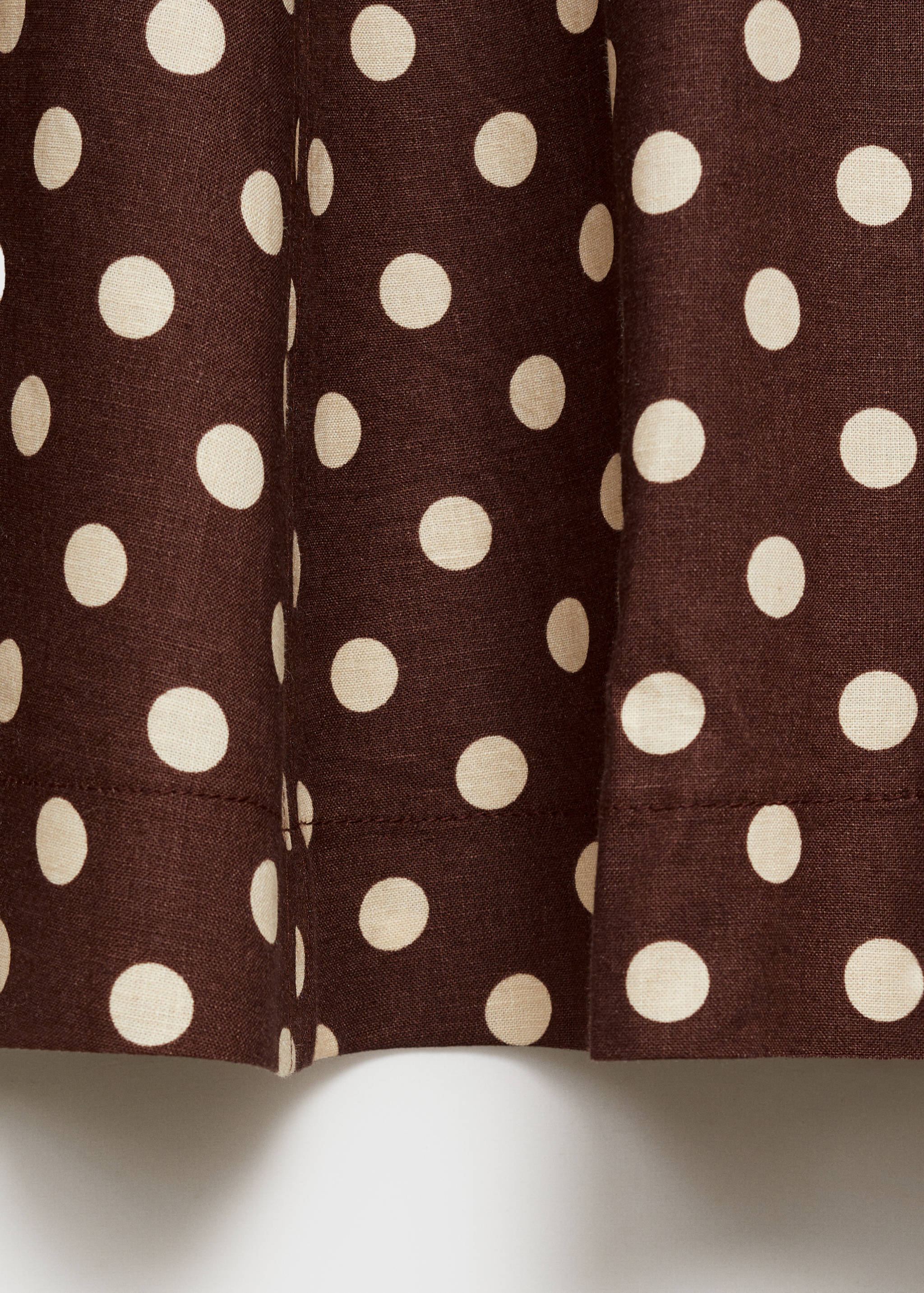 Flared linen skirt with polka dots - Details of the article 8